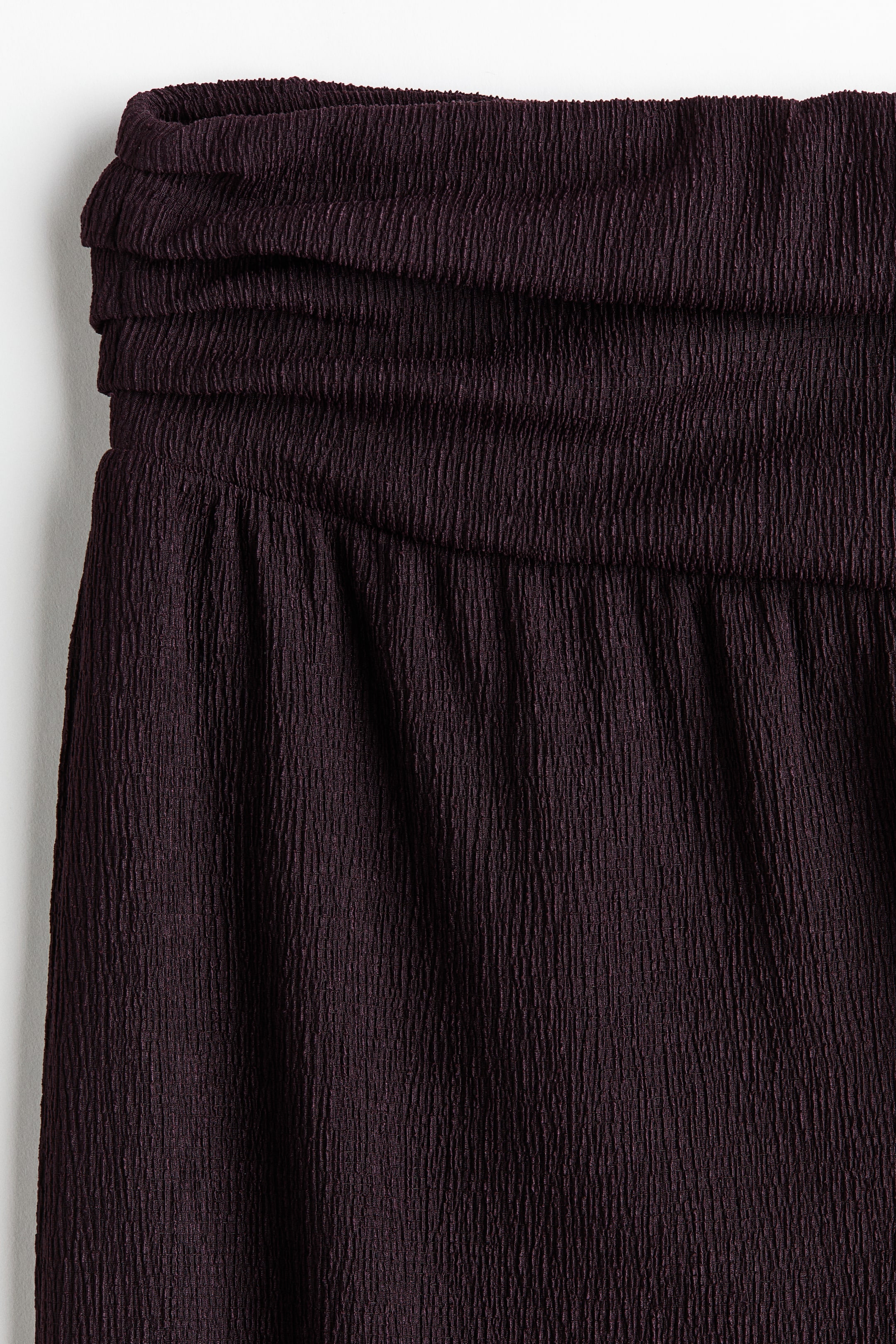 Wide-Leg Gathered-Waist Pants