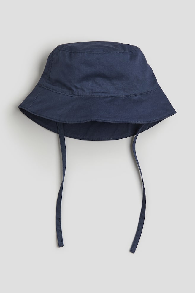 Cotton bucket hat - Navy blue/Beige/White/Light pink - 1