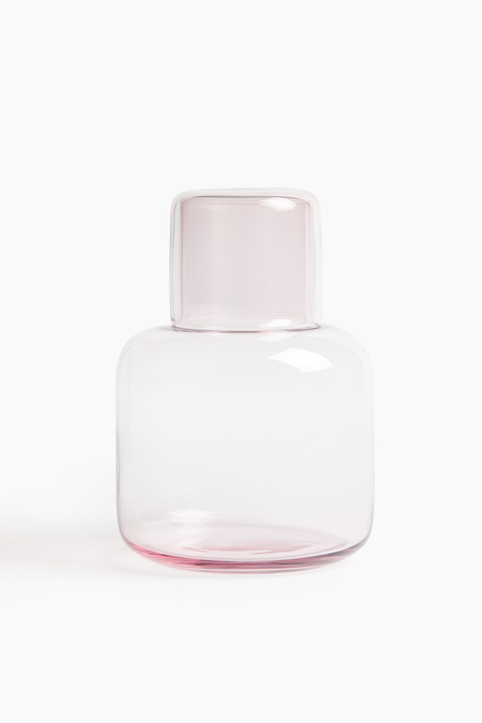 ベッドサイドカラフェ&グラス - ライトピンク/トランスペアレント