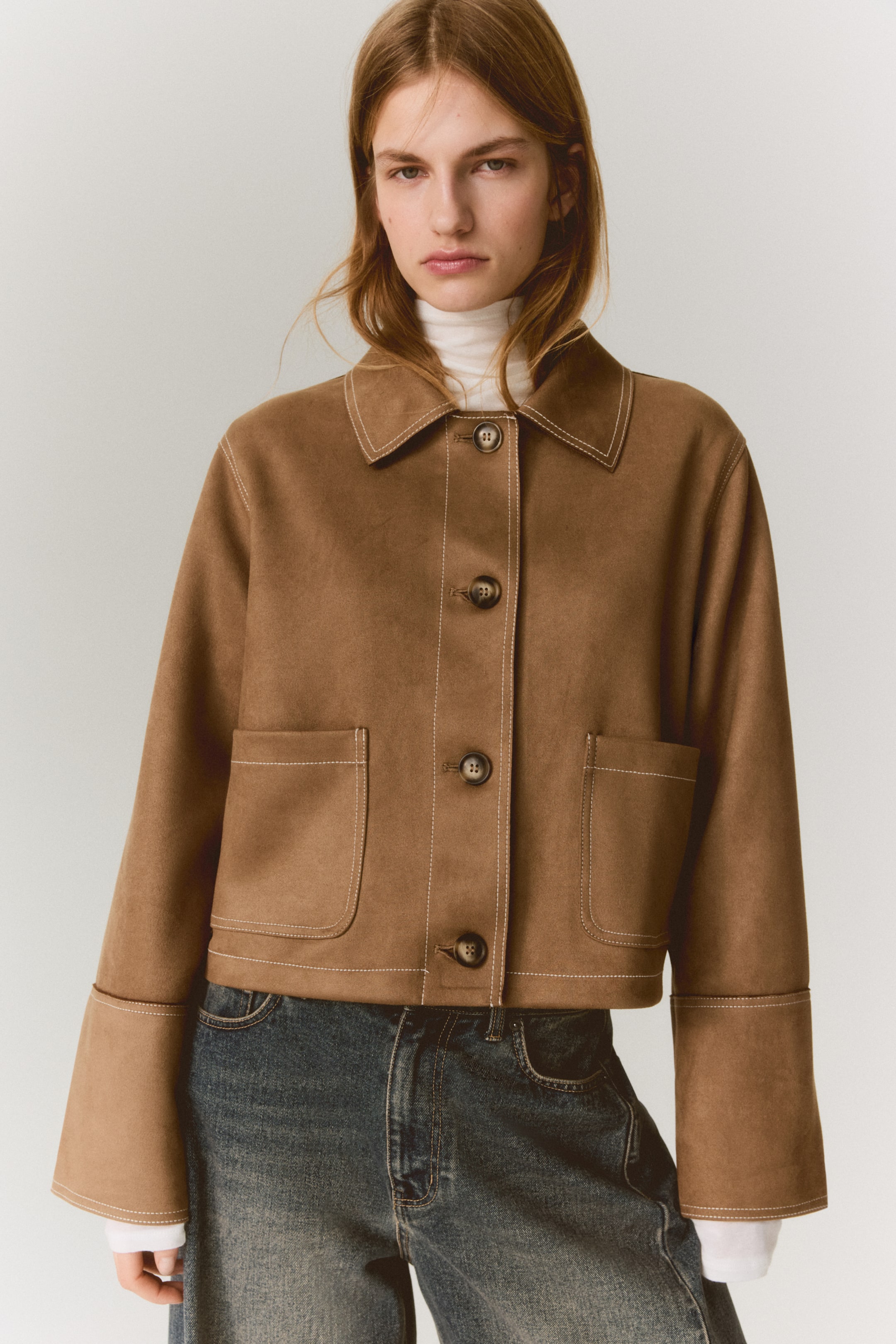 View larger image: Jersey jacket - Dark beige - Ladies | H&M IN 2