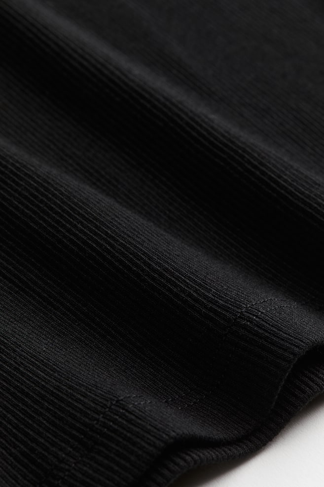 Top en coton côtelé - Noir/Blanc/Blanc/rayures noires/Beige foncé/dc - 4