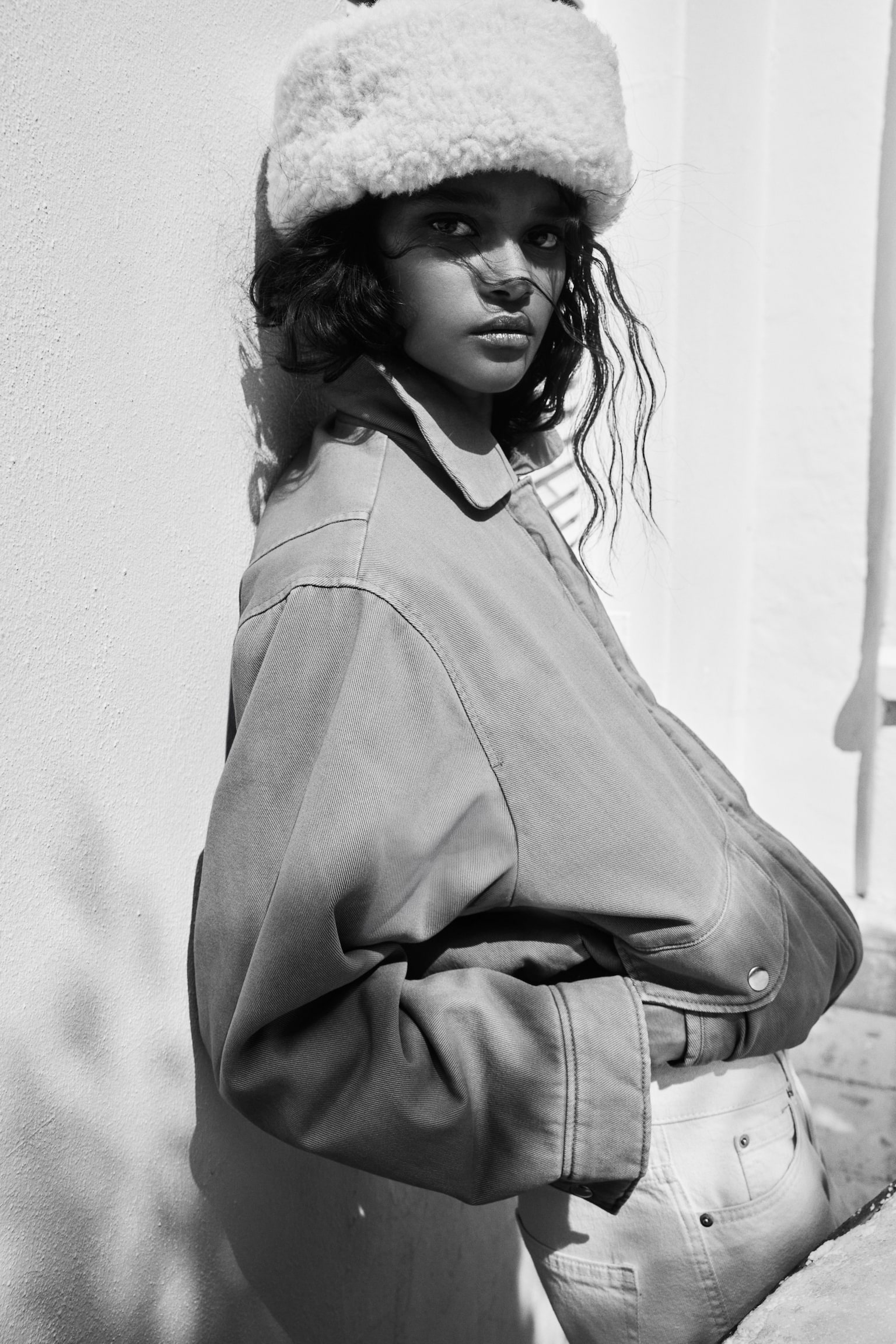 Watowana kurtka - Ciemnobeżowy/Ciemnozielony - 6