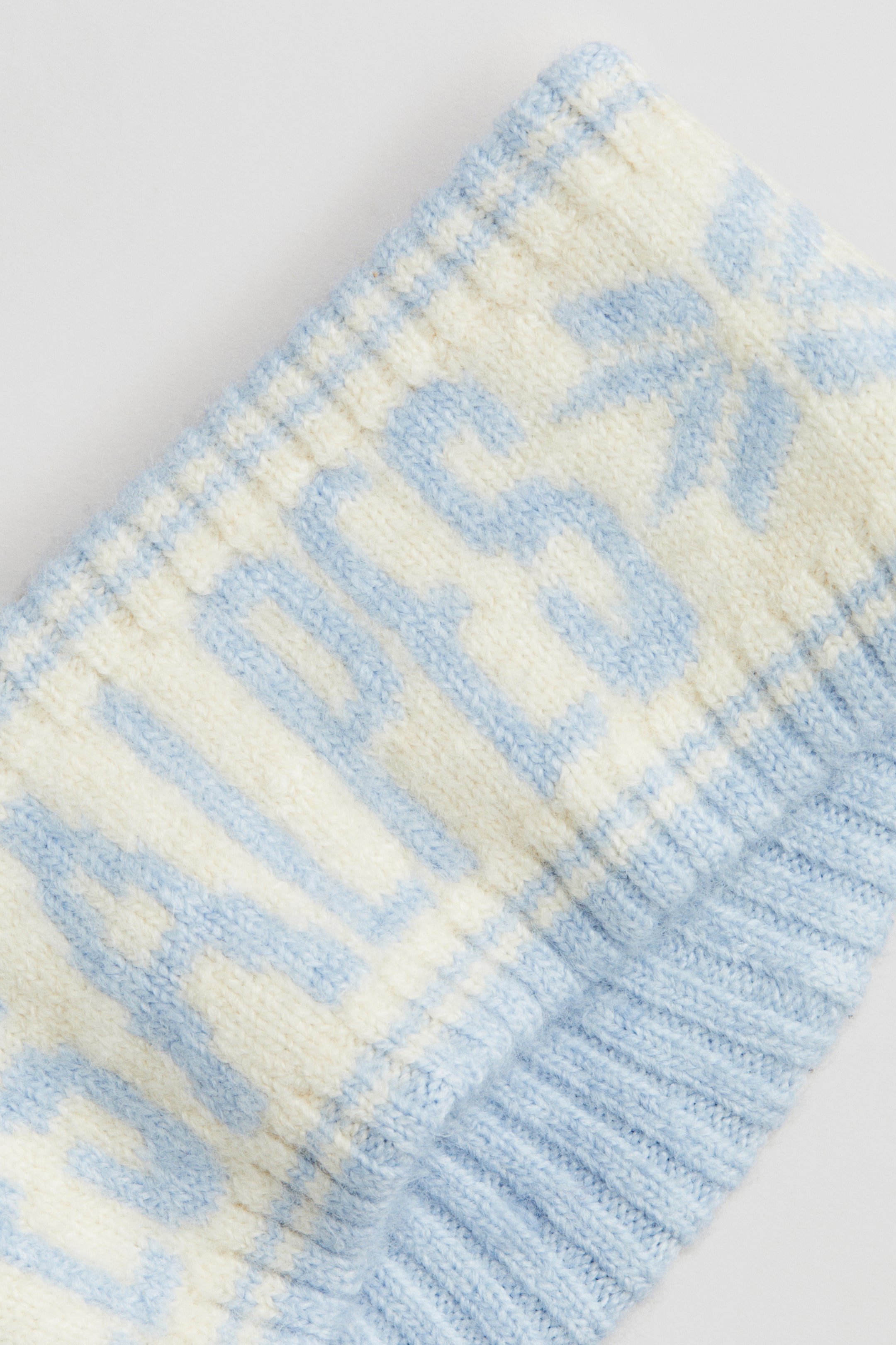 Ampliar la imagen: Jacquard-knit headband - Cream/Les Alpes - Kids | H&M MX 2