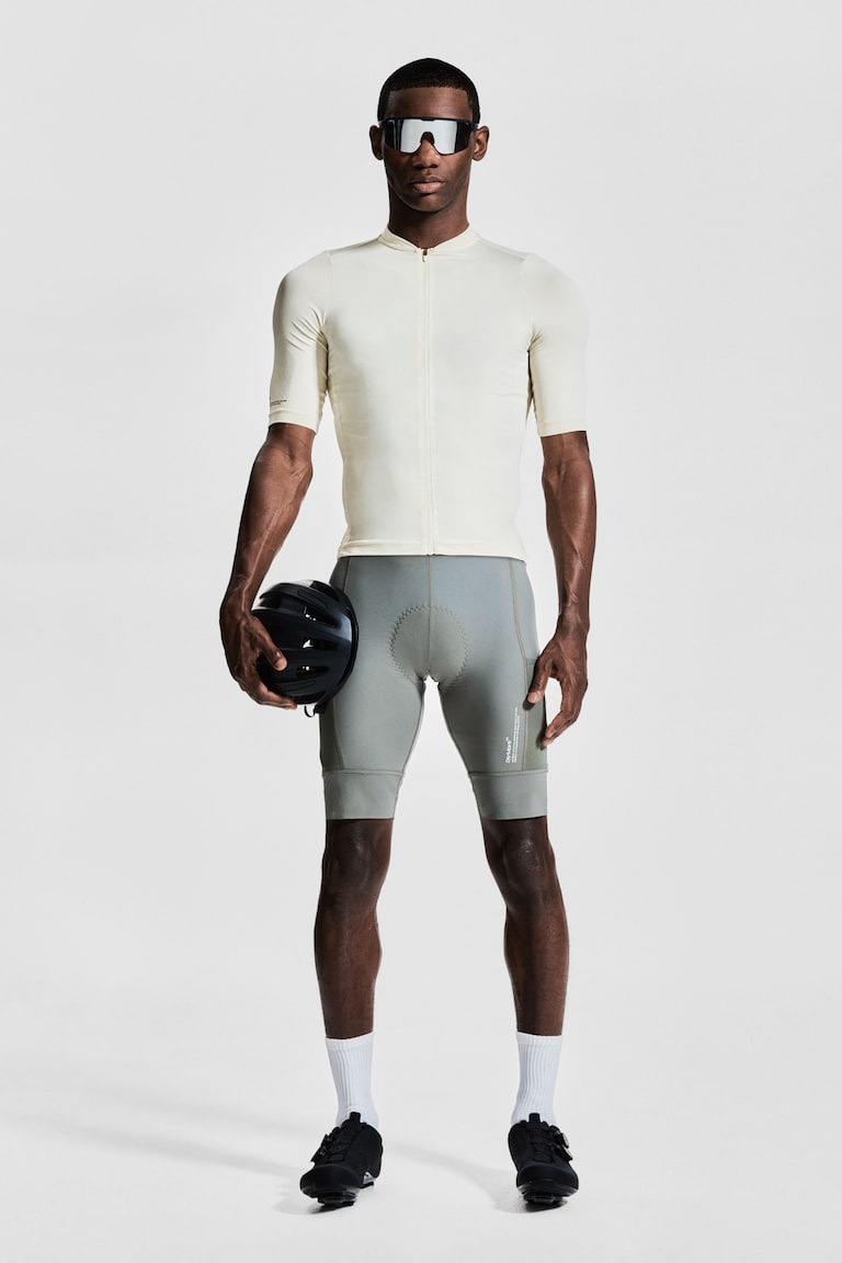 Slim Fit Cycling Top With DryMove™ Cream Men H&M AU