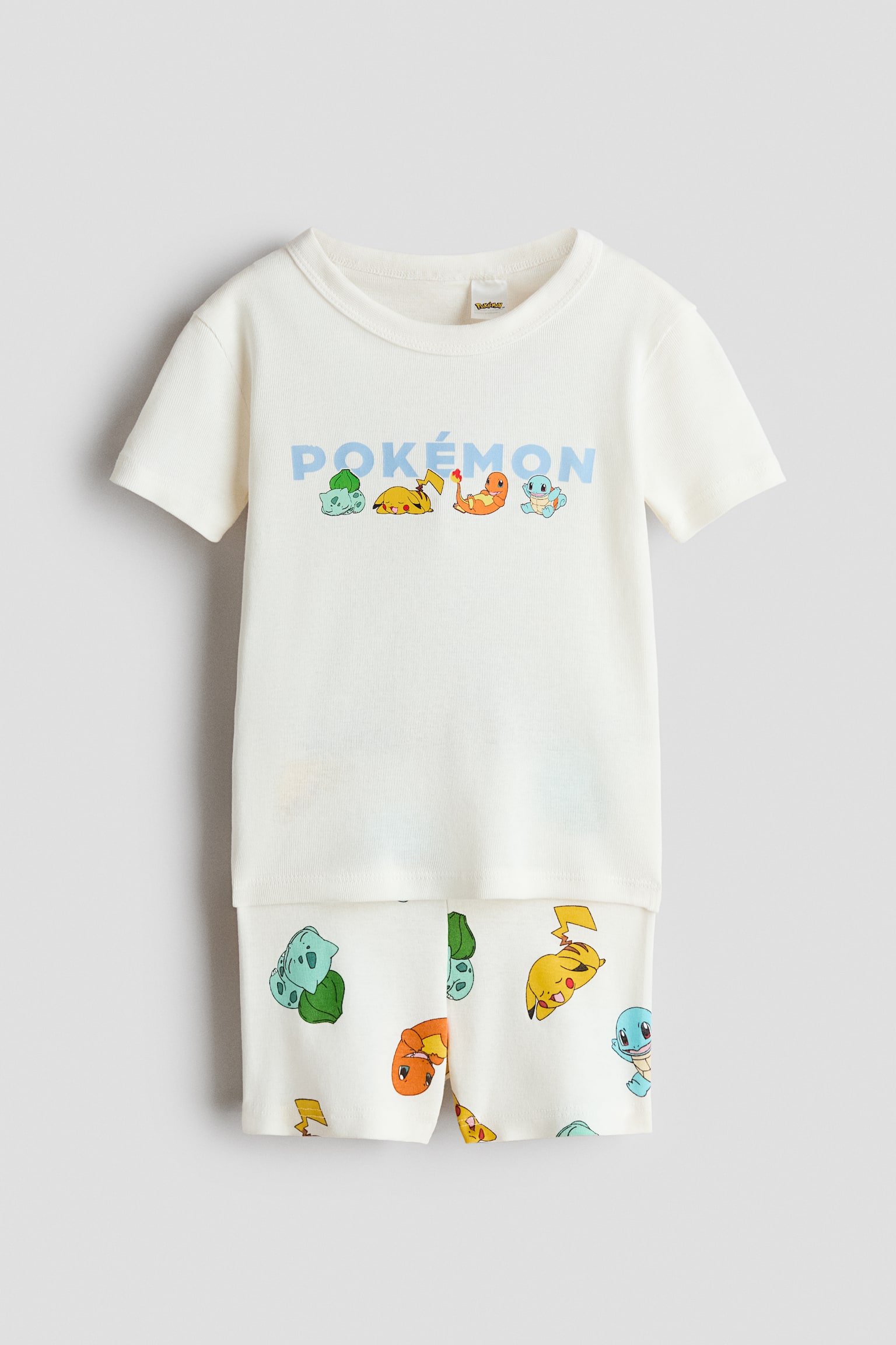 Snug Fit Cotton Jersey Pajamas - Cream/Pokémon/Light blue/PAW Patrol/Gray melange/Marvel Comics/Dusty blue/Superman/Blue/Pokémon/Light dusty green/PAW Patrol