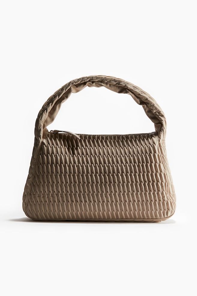 Gesteppte Umhängetasche - Beige - 1