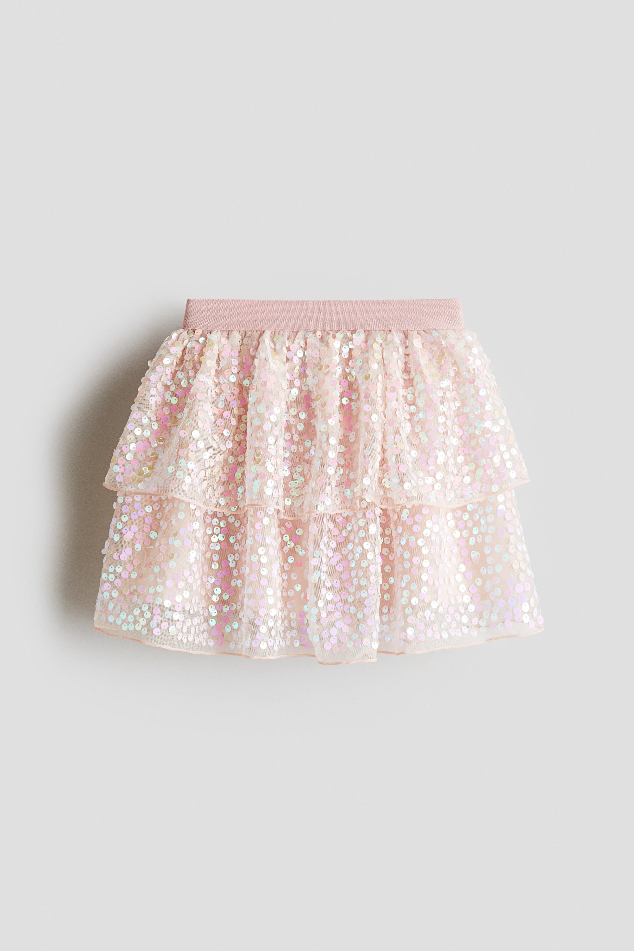 Ampliar la imagen: Falda de tul con lentejuelas - Rosa/Tornasol - Kids | H&M MX 1