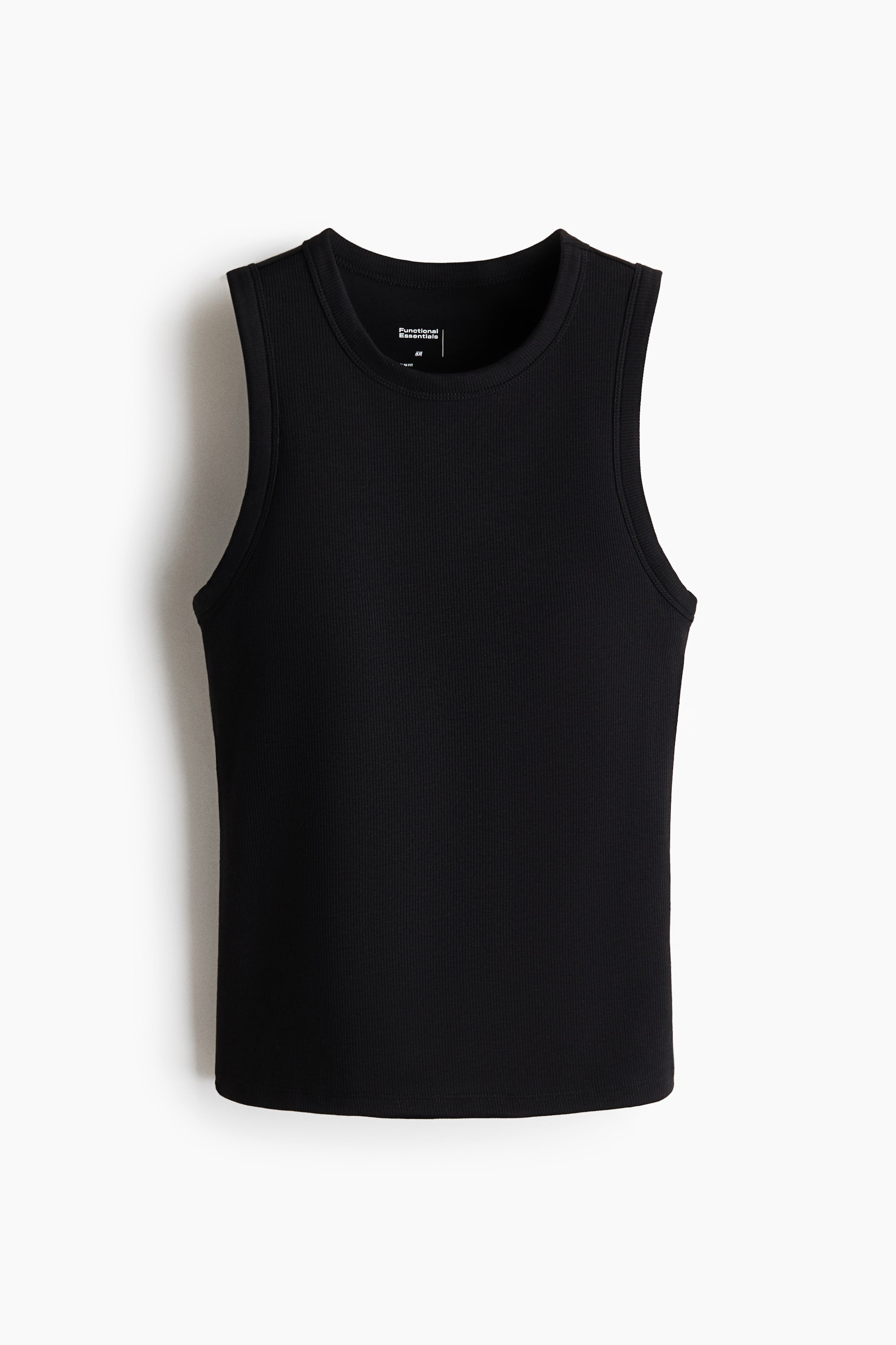 Бра Cooling Slim-Fit Shelf, в рубчик — H&M
