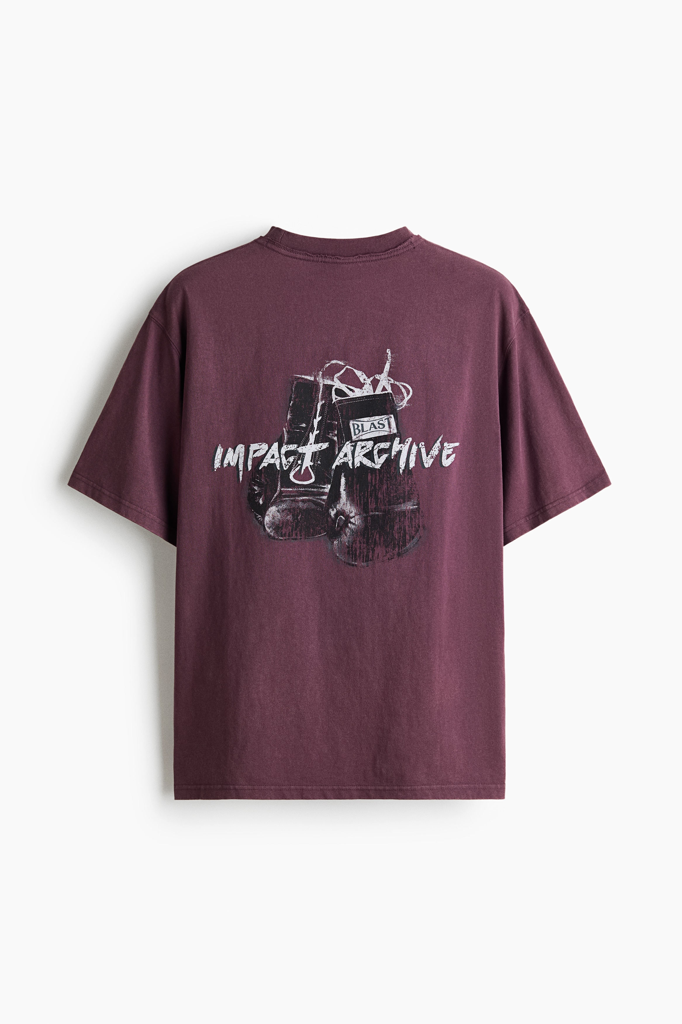 ルーズフィット プリントボクシーTシャツ - クリーム／Impact Archive
