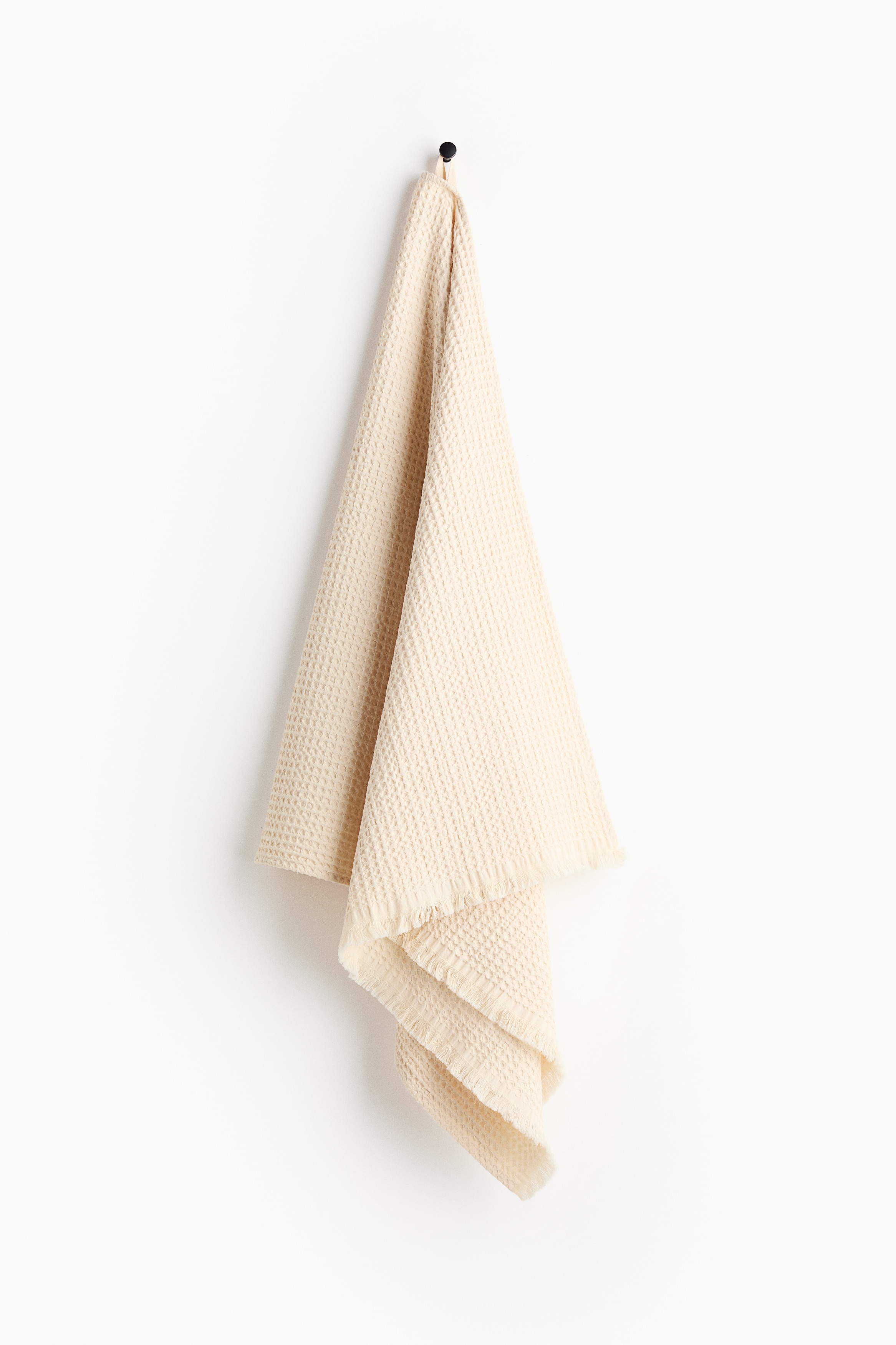 Serviette de bain gaufrée - Jaune clair/Rose poudre/Beige foncé