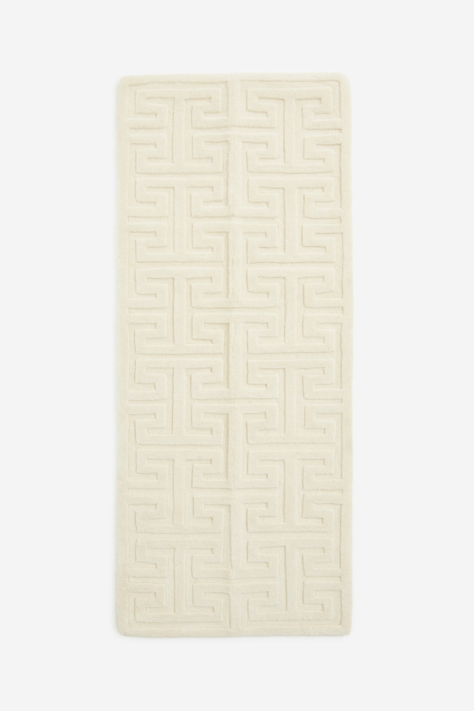 Tufted wool rug - Light beige