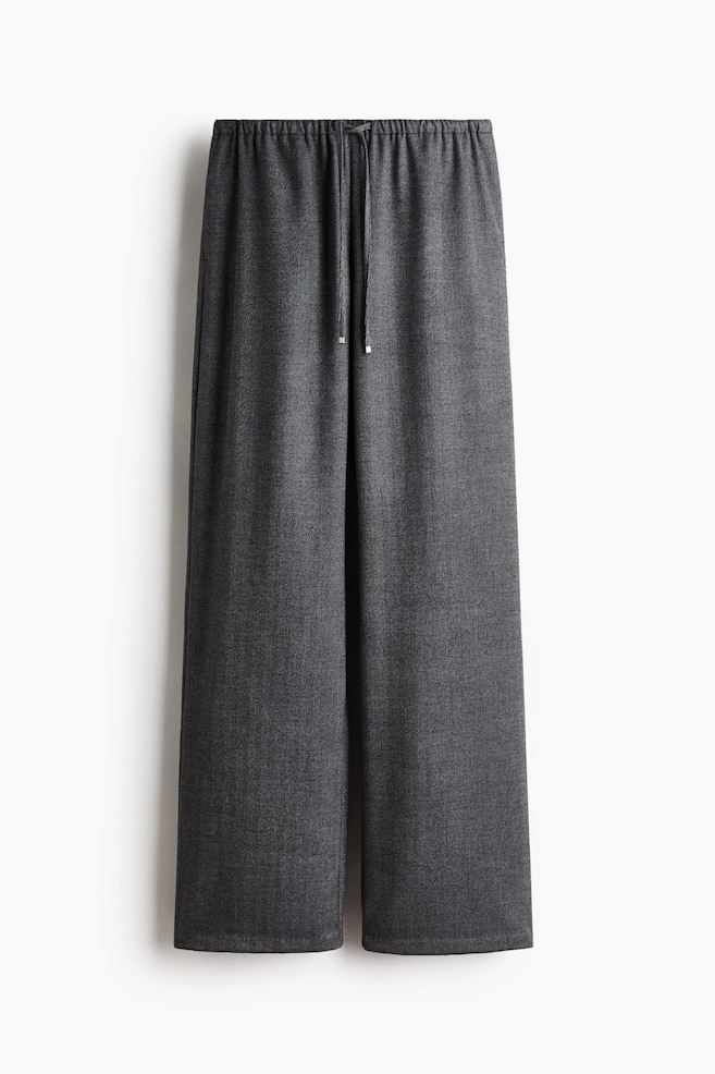 Drawstring trousers - Dark grey/Herringbone pattern/Dark blue/Pinstriped - 1
