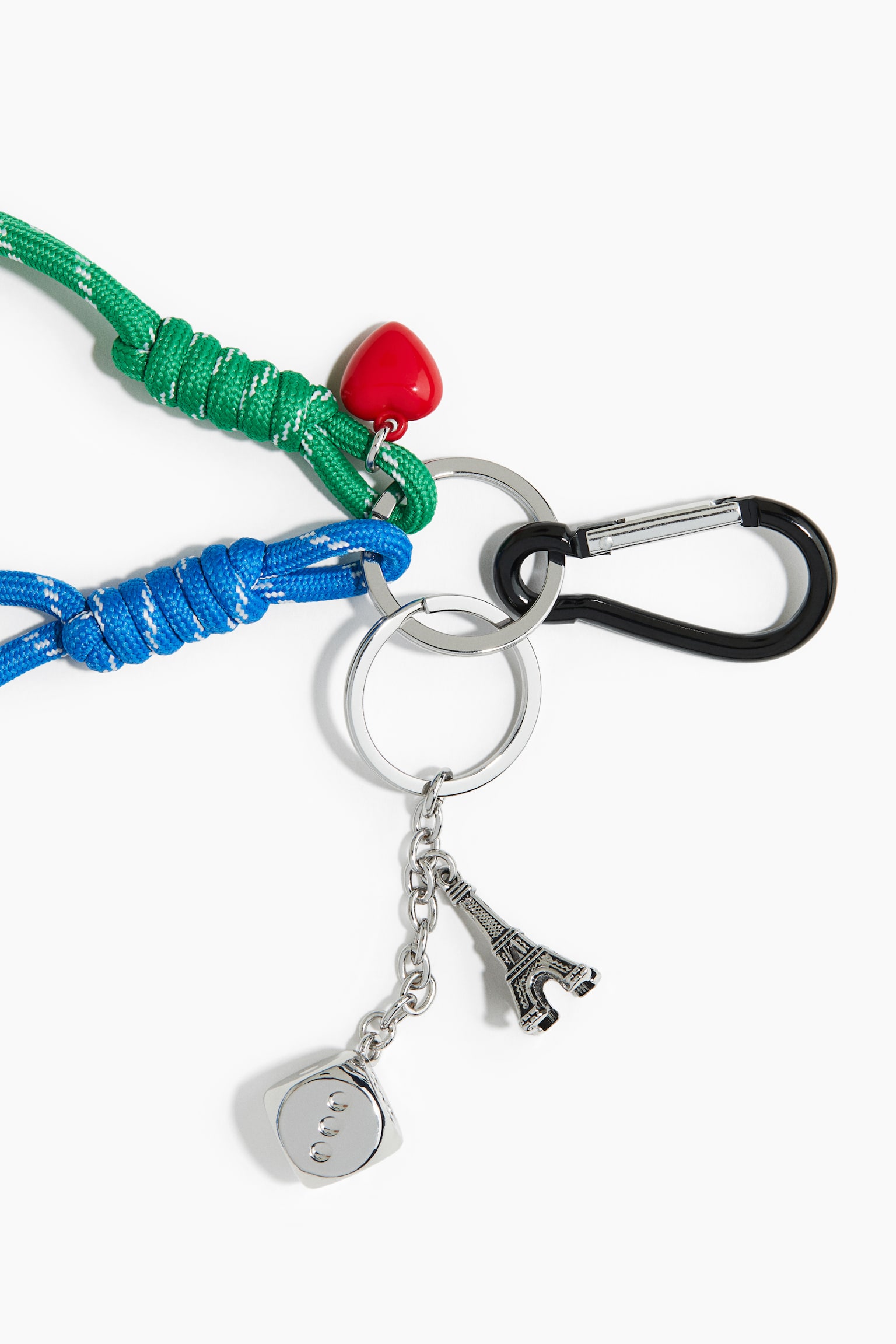 Bag charm - Green/Blue/Black/White - 2