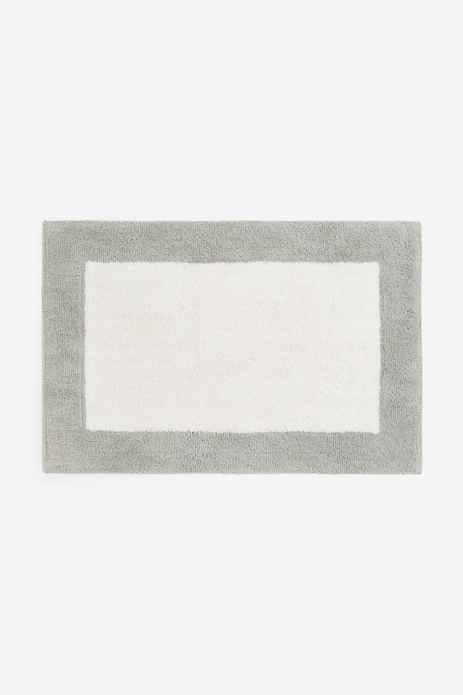 Tufted bath mat - Light khaki green/White/Light beige/Black/White - 1