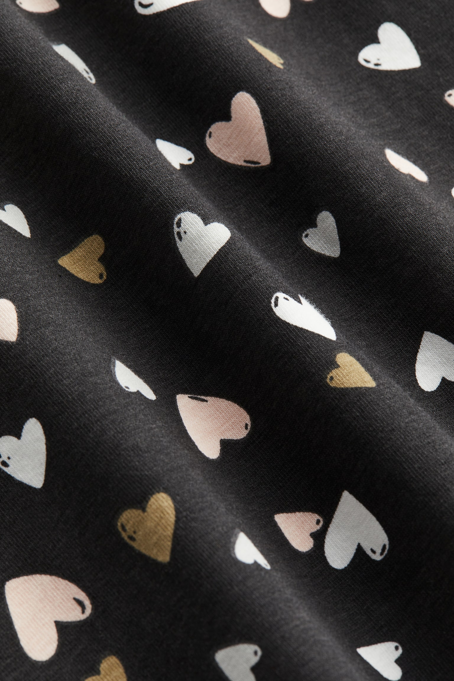 Printed jersey top - Dark grey/Hearts/Light beige/Animals/Natural white/Bows/Brown/Leopard/White/Unicorn/Beige/Mouse/Light purple/Bows/Light grey marl/Dogs/Dark grey/Bats/Light rust red/Dog/Natural white/Unicorn/Orange/Pumpkins - 2