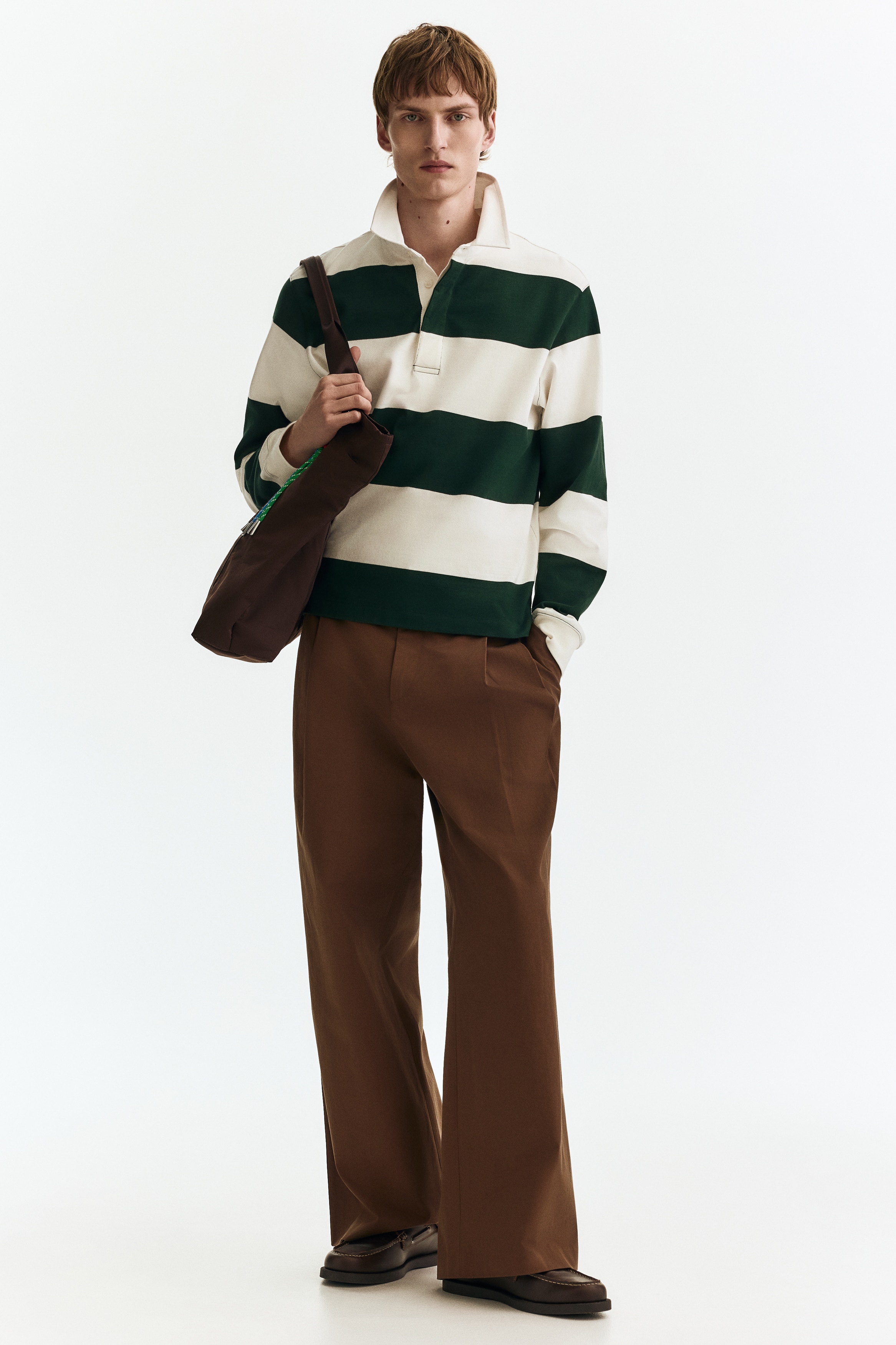 Pantalón sastre Loose Fit - Café