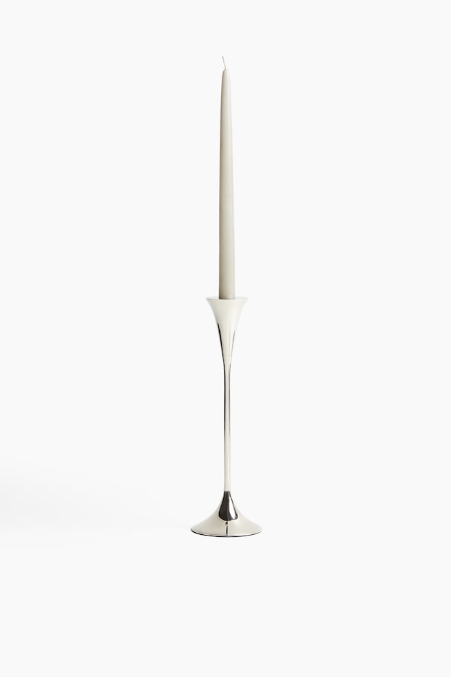 Metal candle holder - Silver-coloured/Gold-coloured - 1