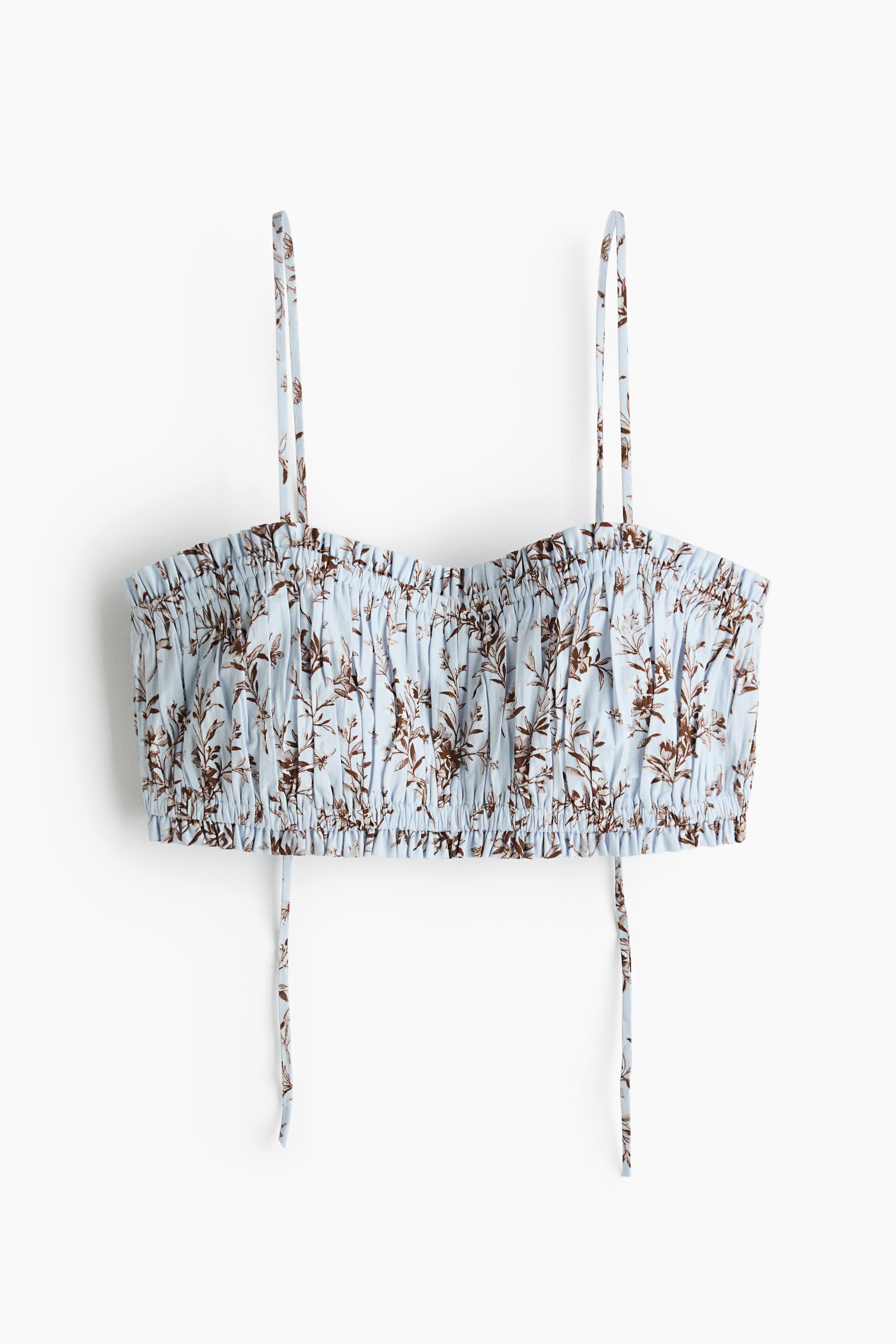 Ruffle-Trimmed Bralette Top