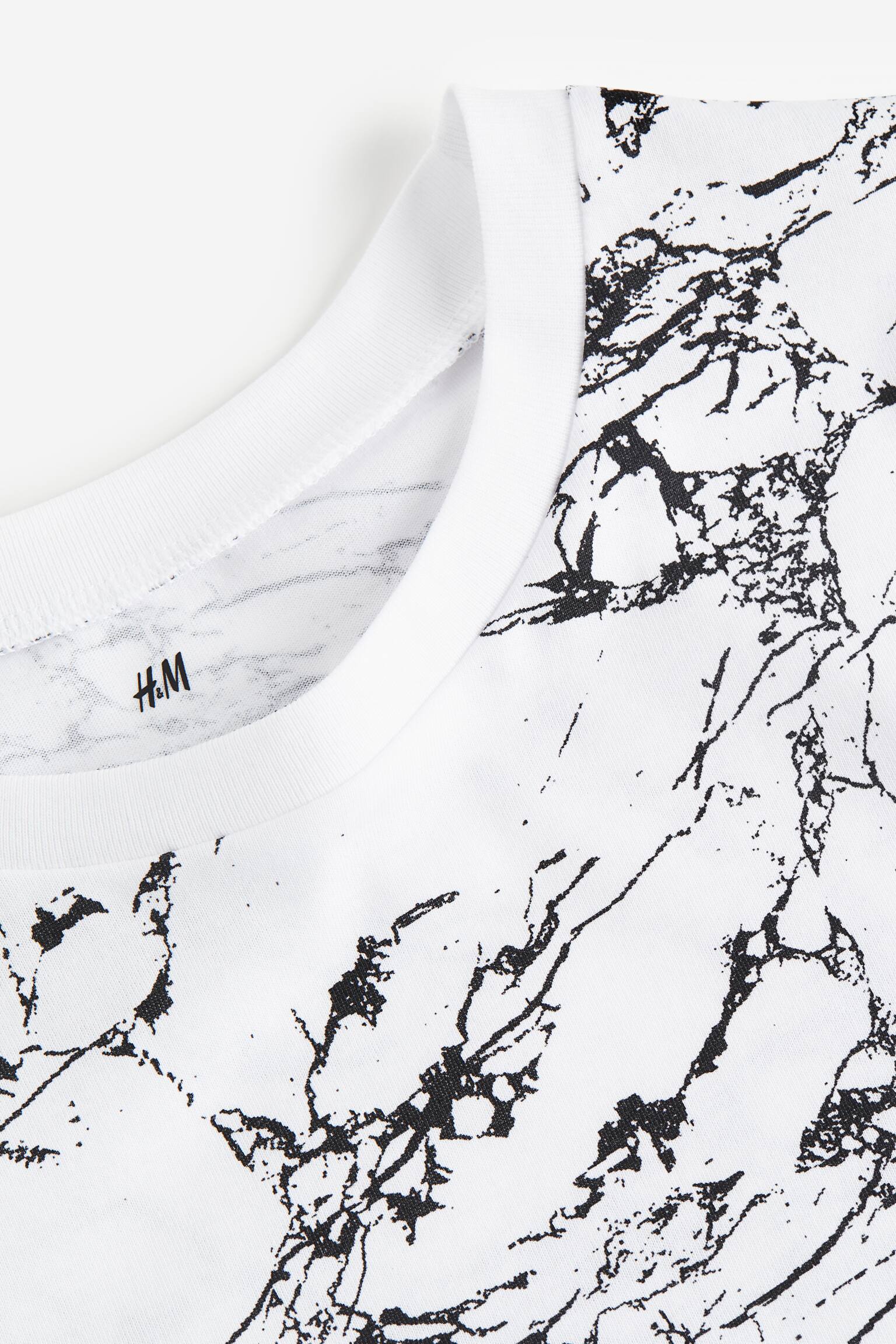 T-shirt - White/Marbled/Dark grey/Splatter - 2