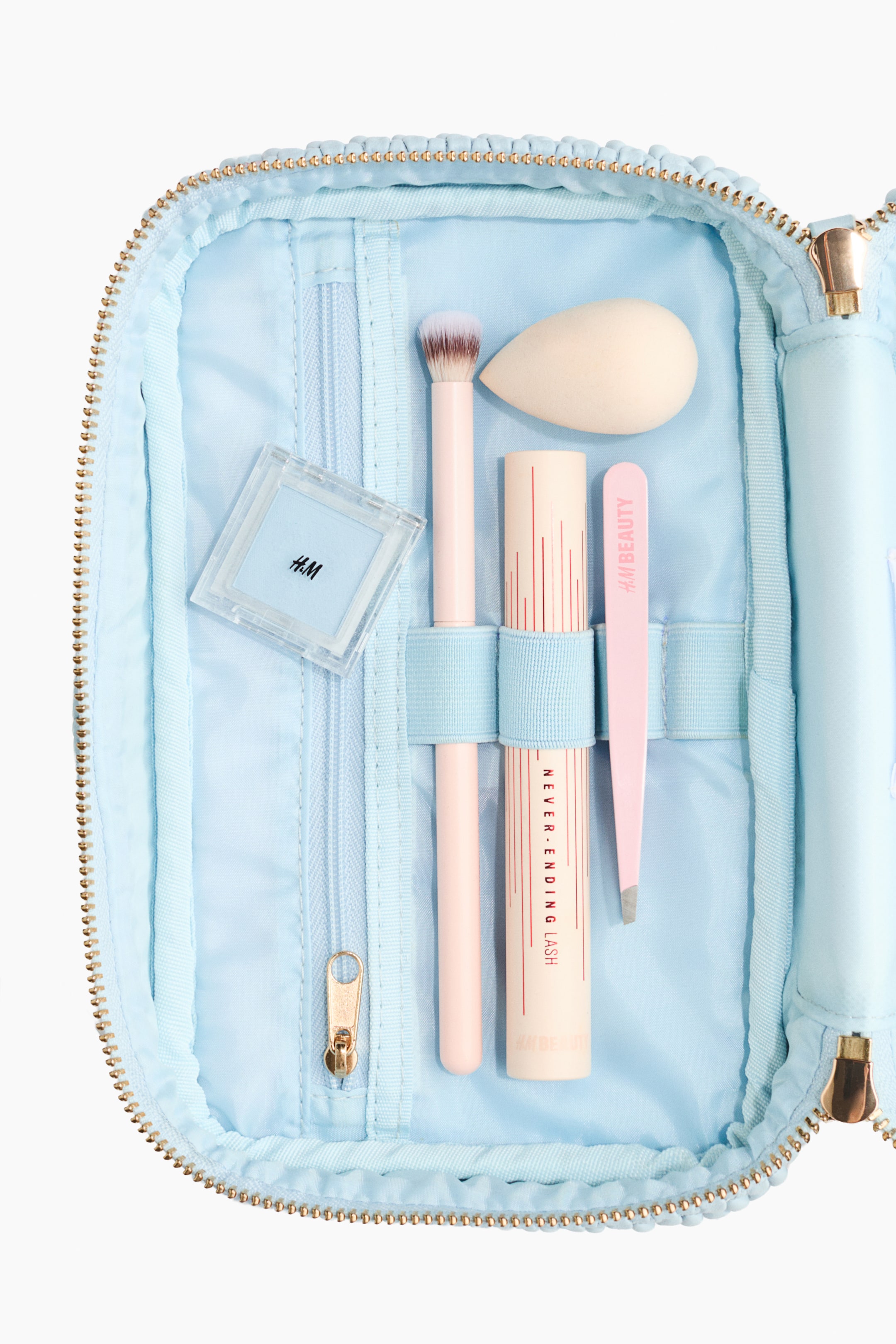 Nagyobb kép megtekintése: Dobozos szabású steppelt sminktáska - Kék - Beauty all | H&M HU 4