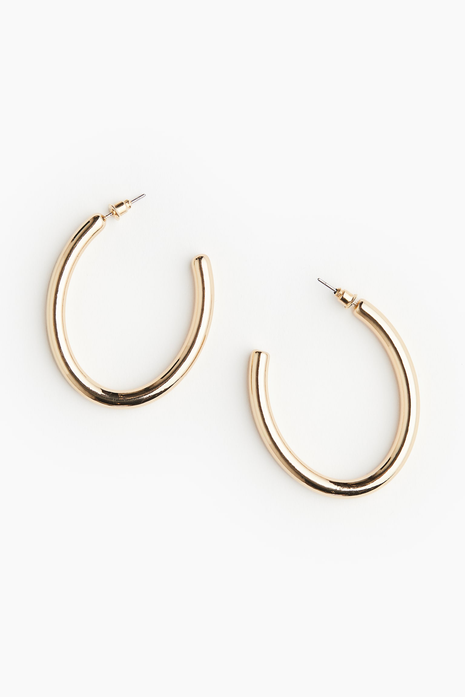 Hoop Earrings - Gold colour - 2