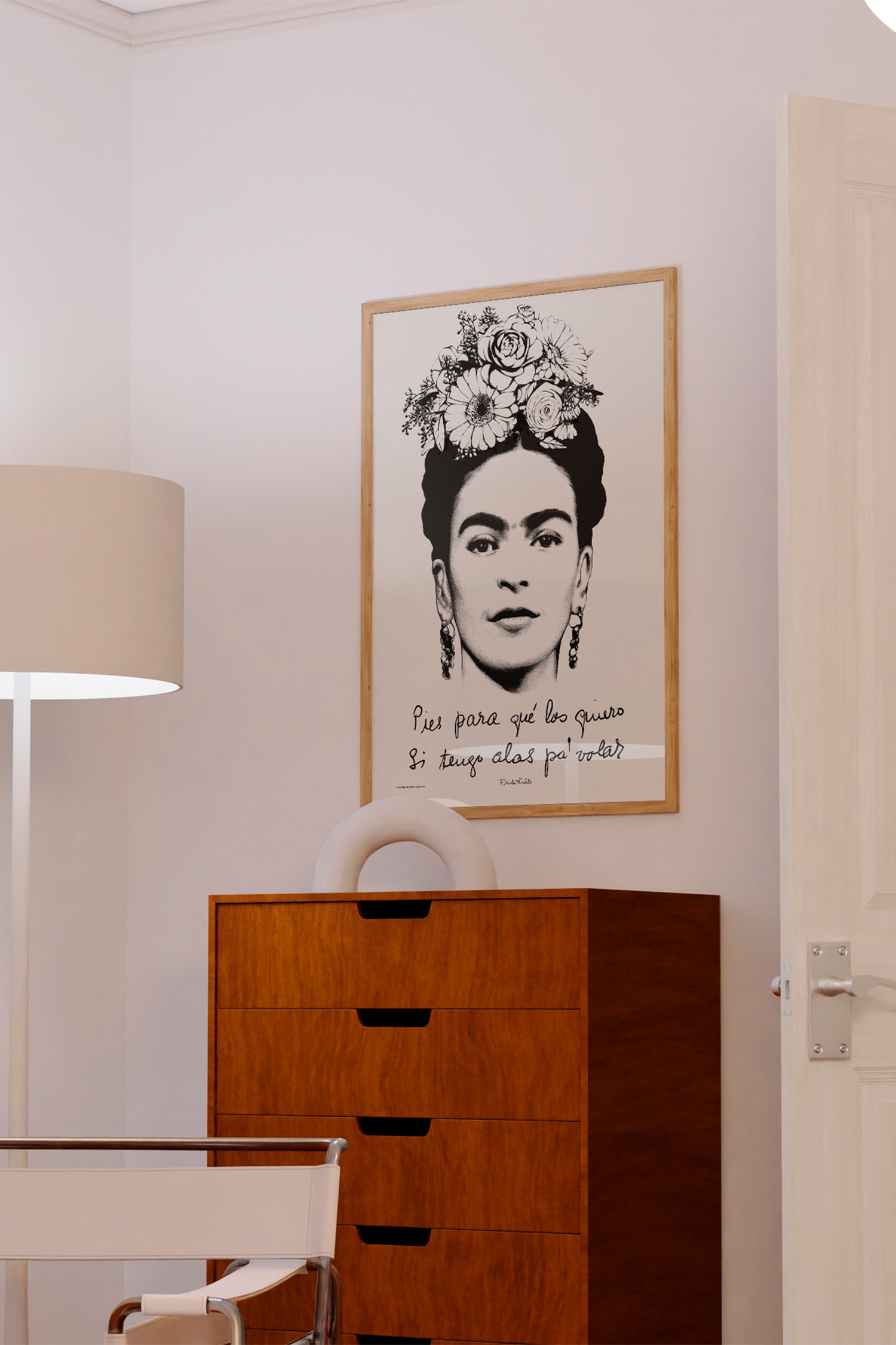 Frida Kahlo - Quote - Zwart / Wit