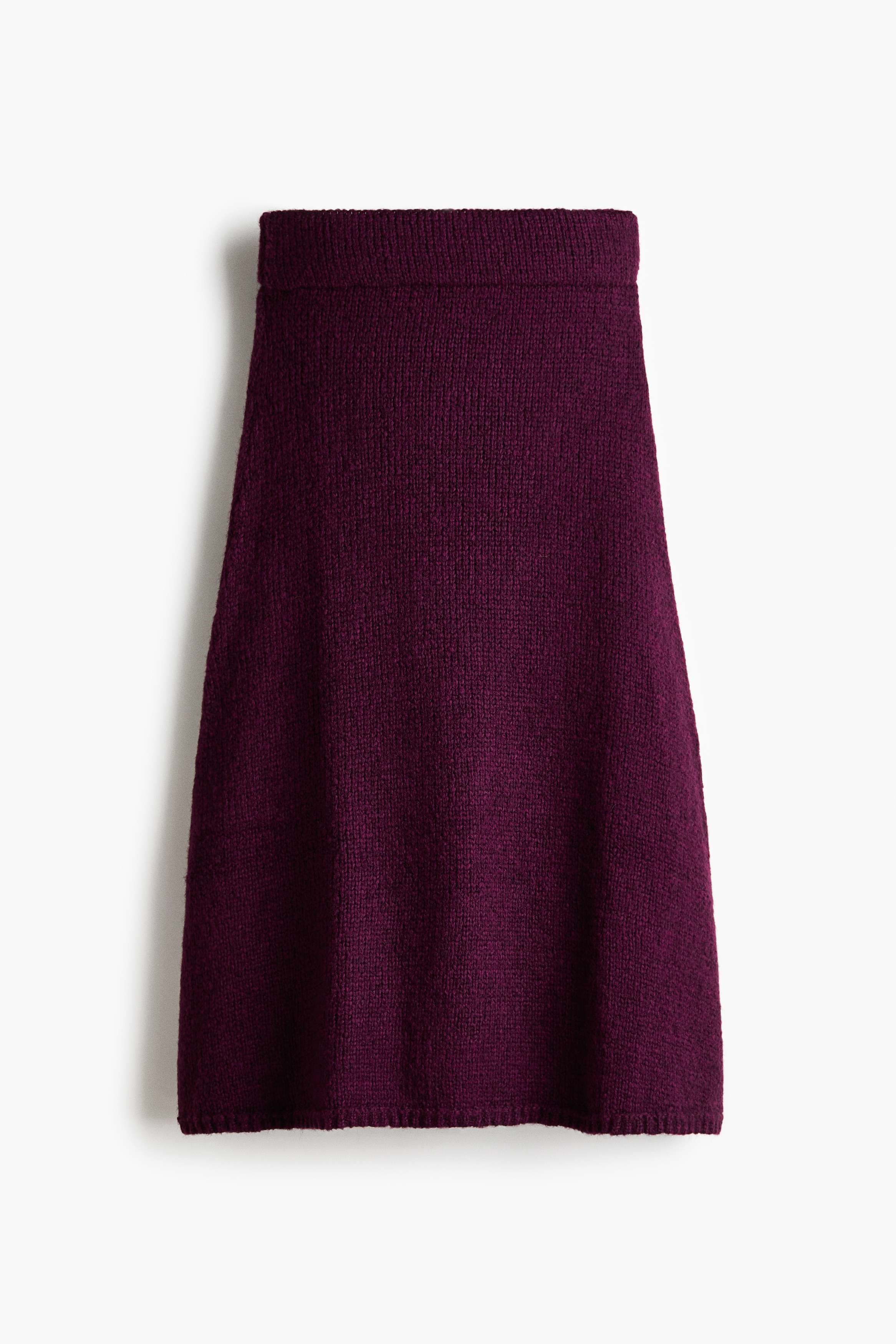 Knitted skirt - Dark purple