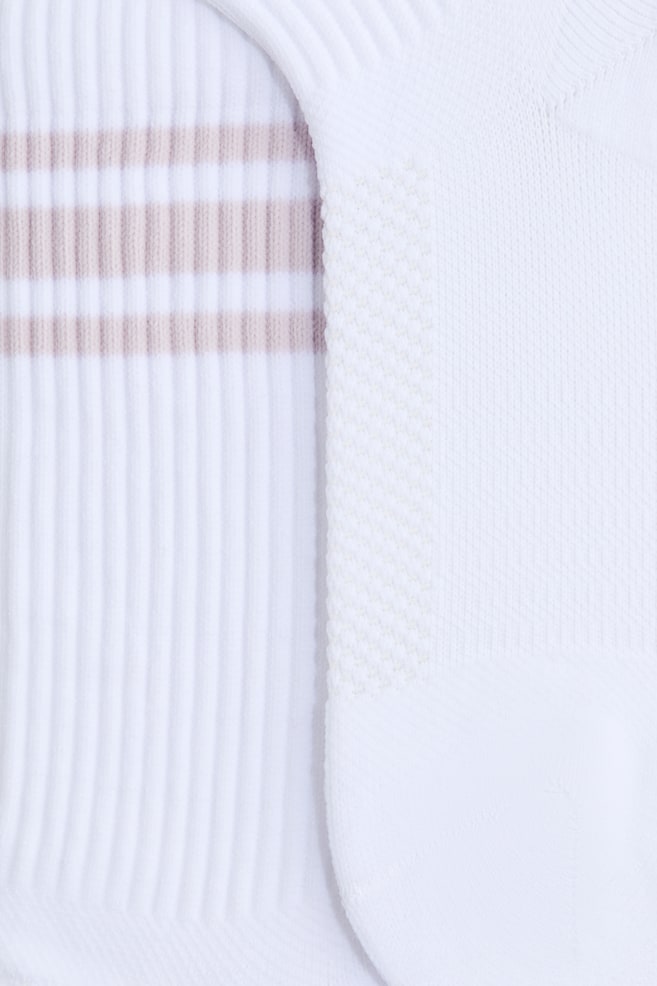 2-Pack Tennis Socks with DryMove™-White/striped - 2