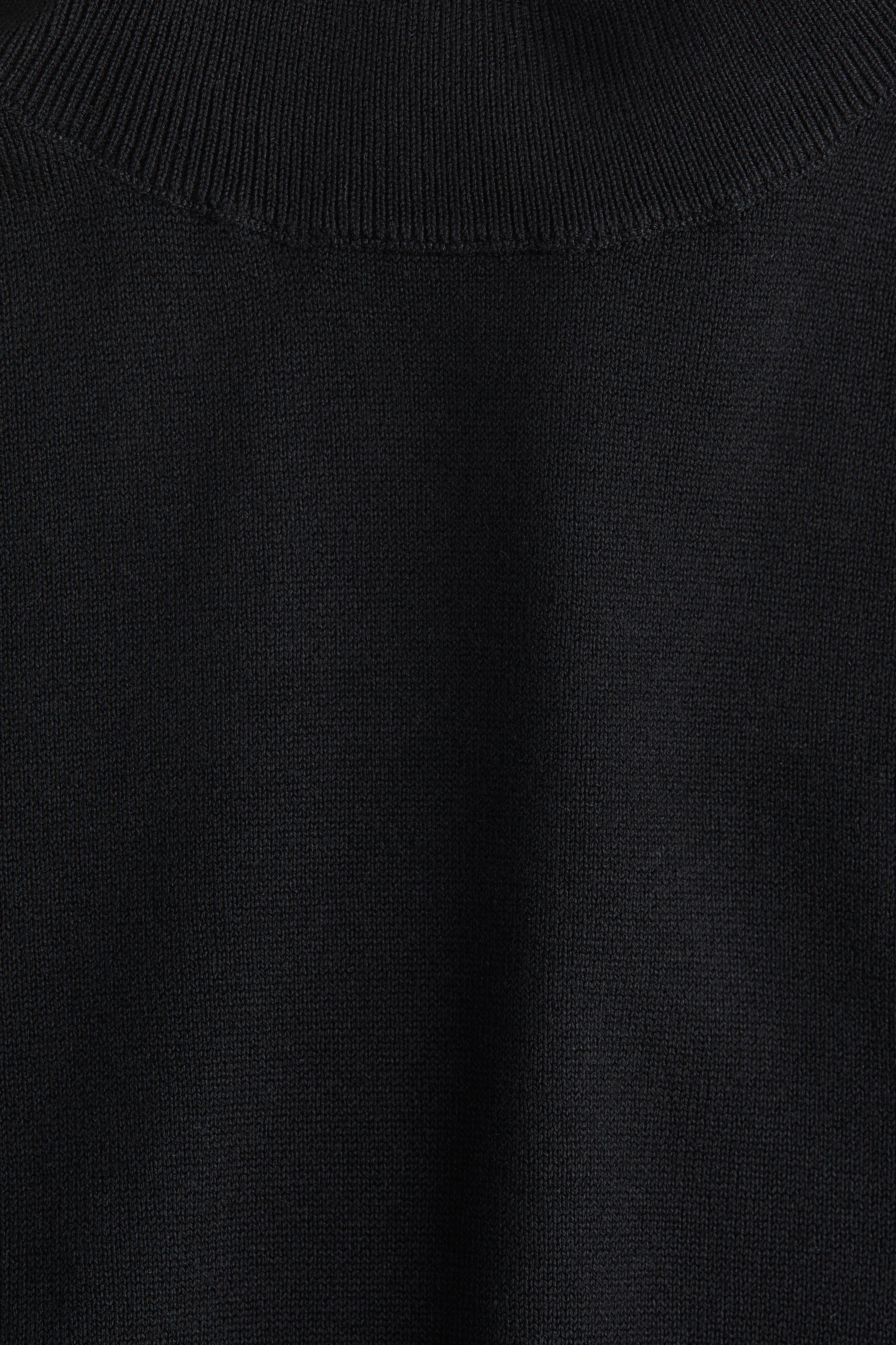 Fine-Knit Turtleneck Top