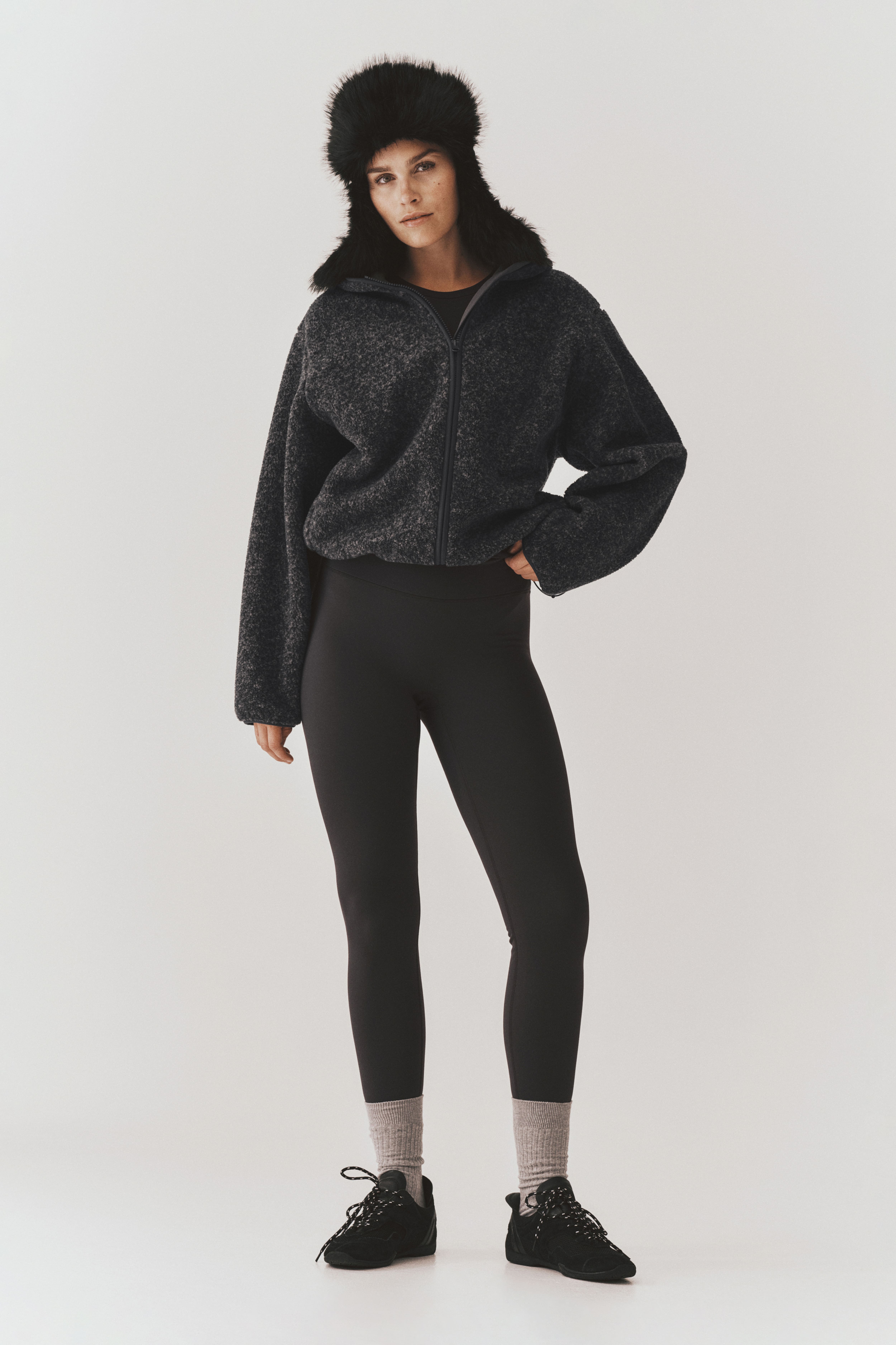 Veste de sport ample en polar