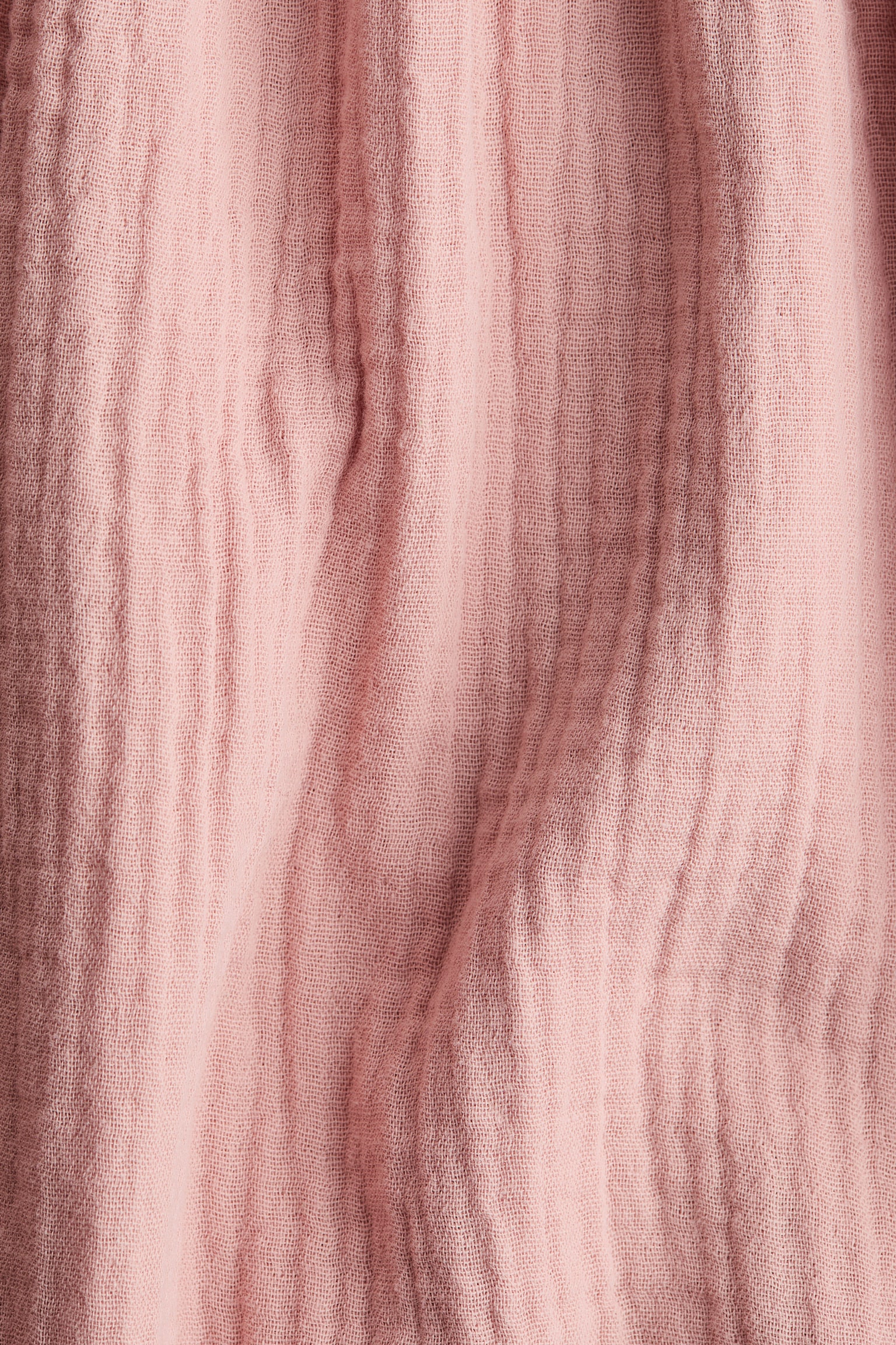 Cotton muslin dress - Light dusty pink/Beige/White - 2