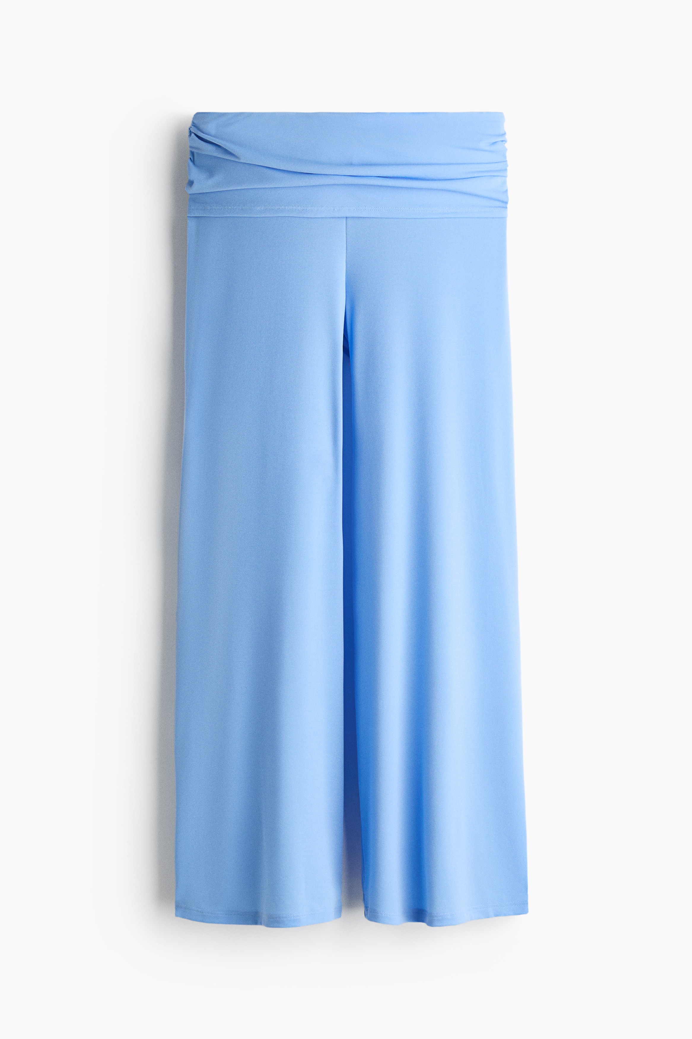 Draped fine-knit trousers - Light blue/Black/Dark beige/Rust red