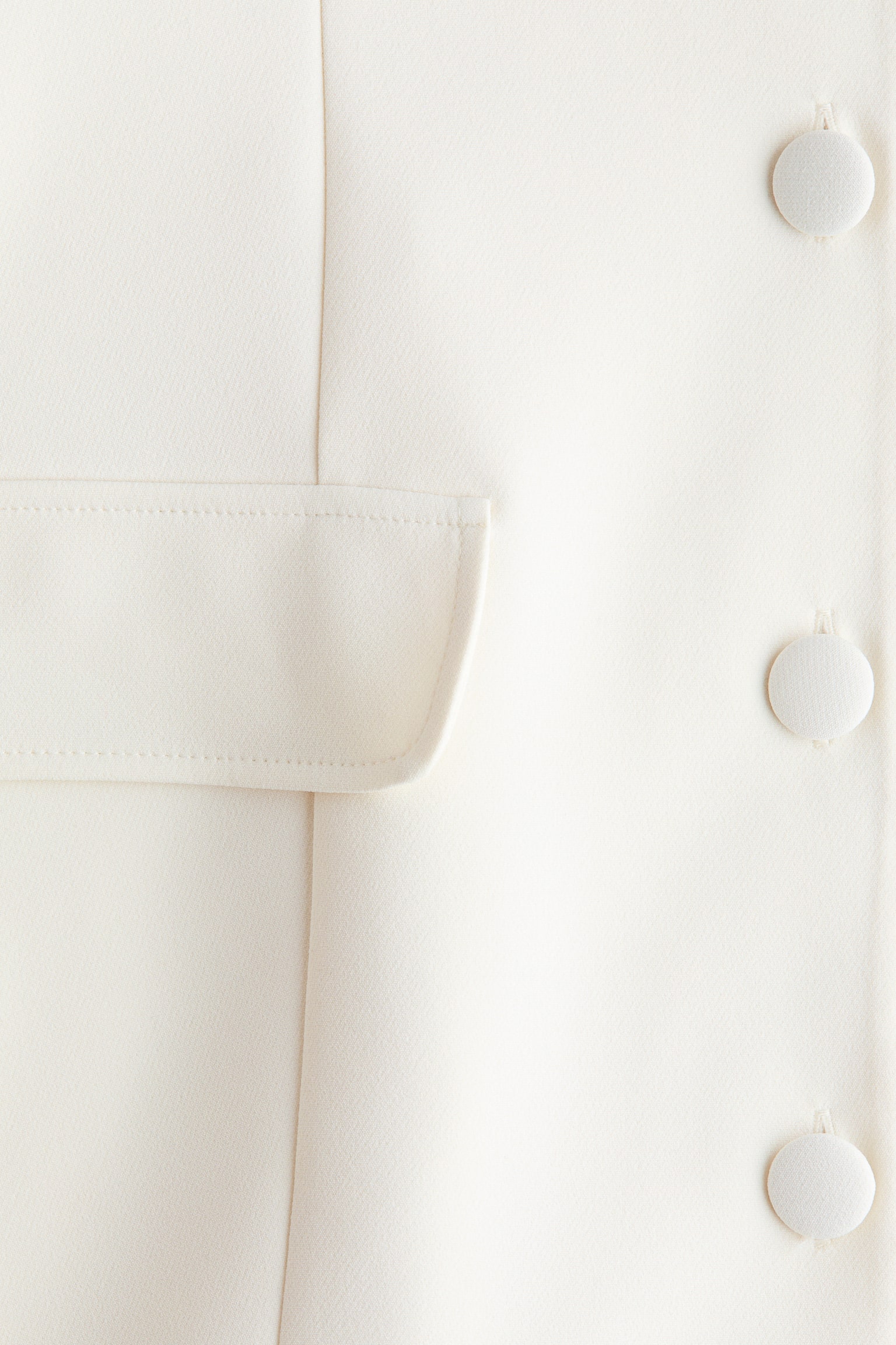 V-neck blazer dress - White - 2