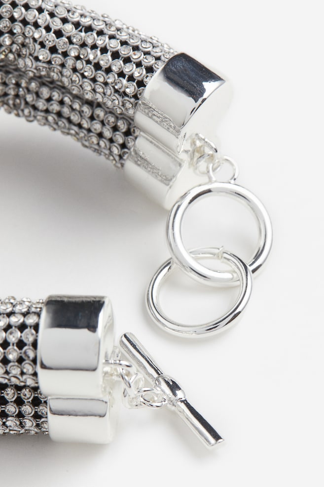 Chunky knot-detail bracelet - Silver-coloured - 3