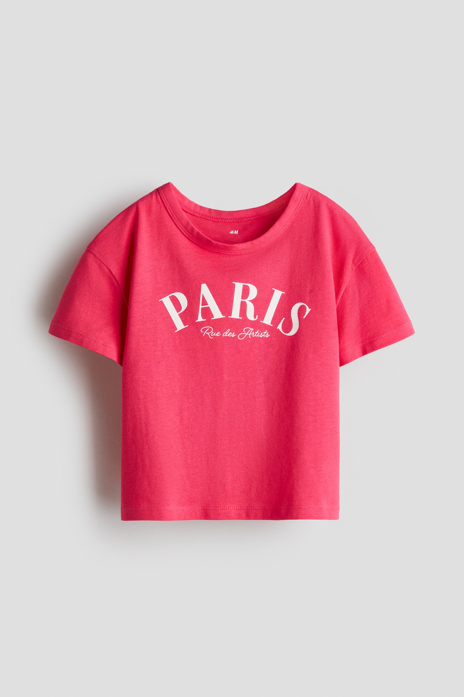 Printed T-shirt - Red/Paris/Light pink/Fruits/Light blue/Love