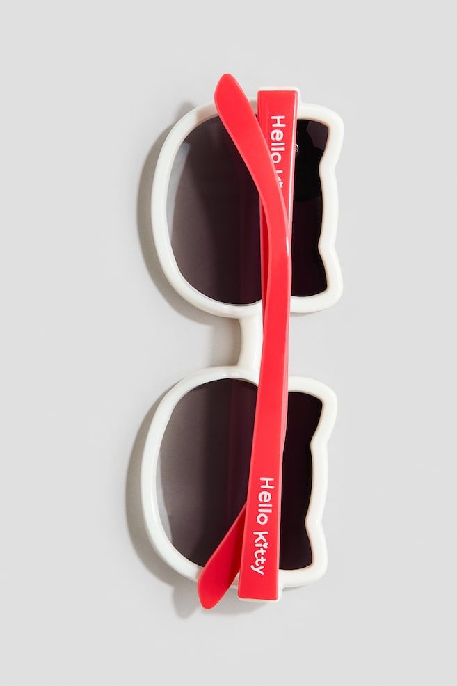 Appliquéd Sunglasses-Red/Hello Kitty - 2