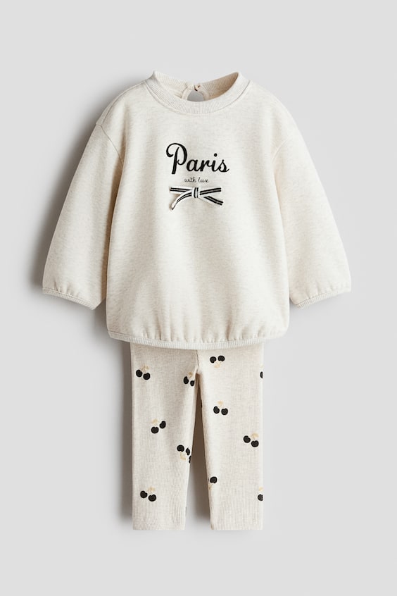 Детские топы H&M 2-Piece Sweatshirt and Leggings Set