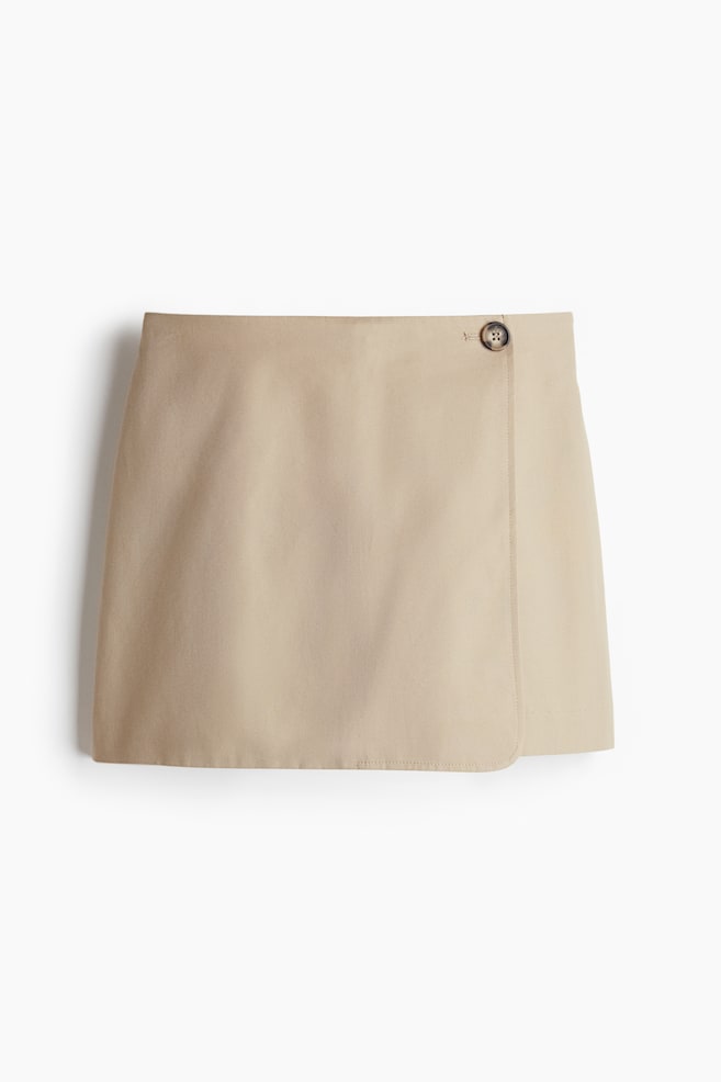 Twill Skort - Beige - 1