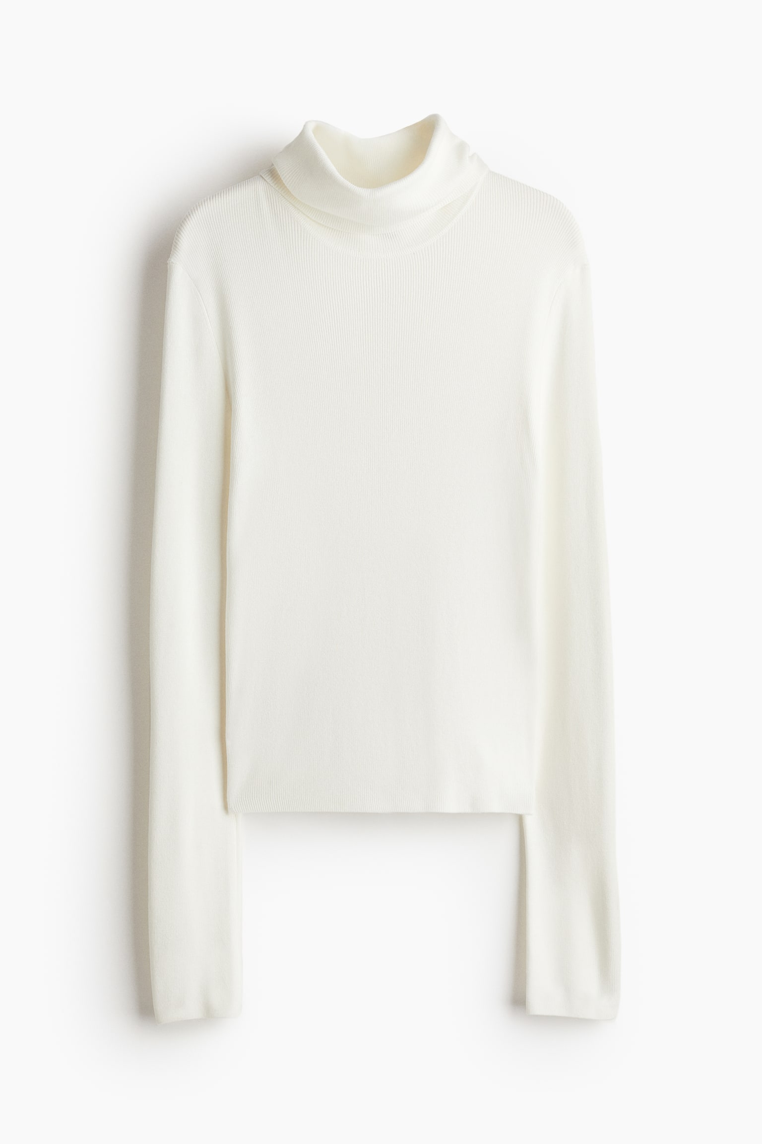 Polo-neck top - Cream/Black - 2