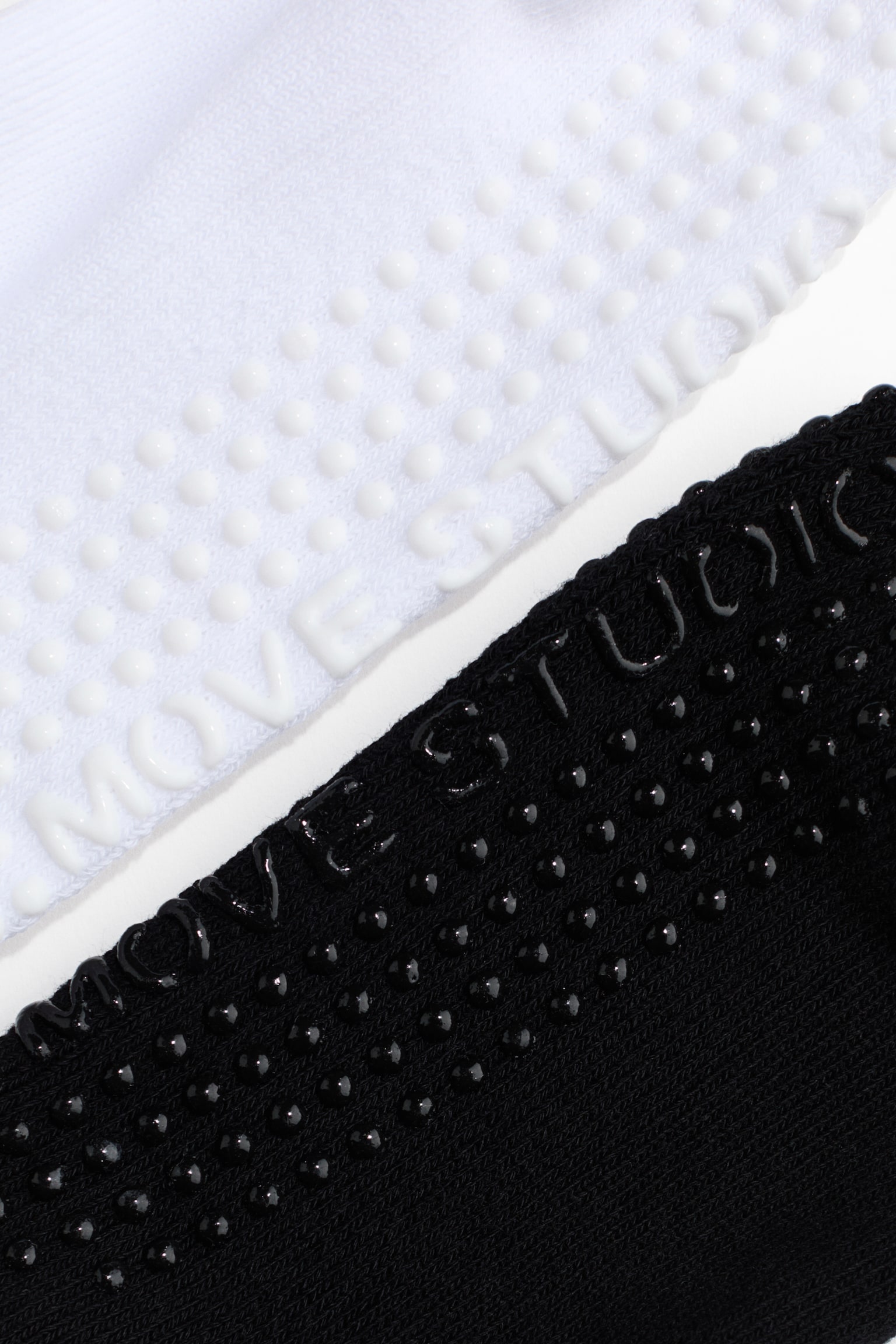 2-pack anti-slip yoga socks - White/Striped/Antique rose/Light grey/White/Peachy beige/Dark brown/Light beige - 2