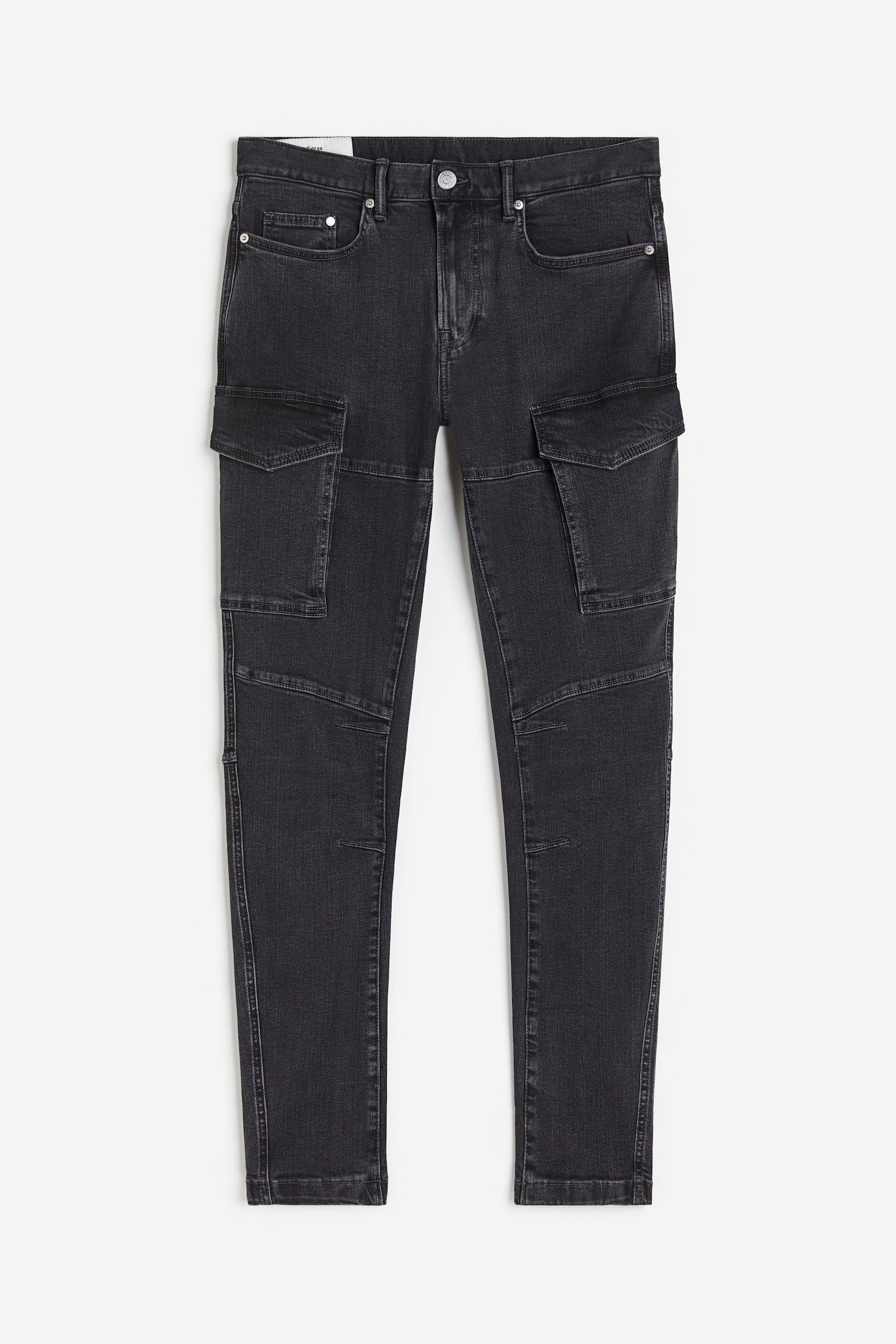 Slim Cargo Jeans - Denim black/Denim blue/Denim black/Denim grey/Light denim blue - 1