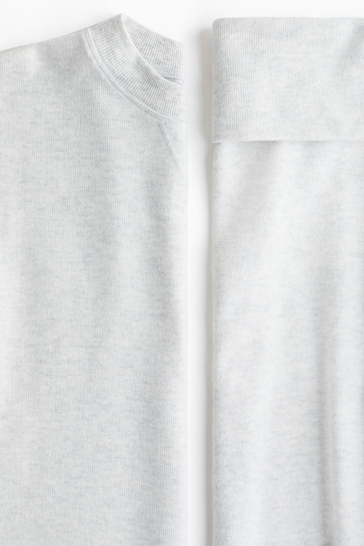 2 Parçalı Jarse Üst ve Pantolon Set - Light grey marl - 6