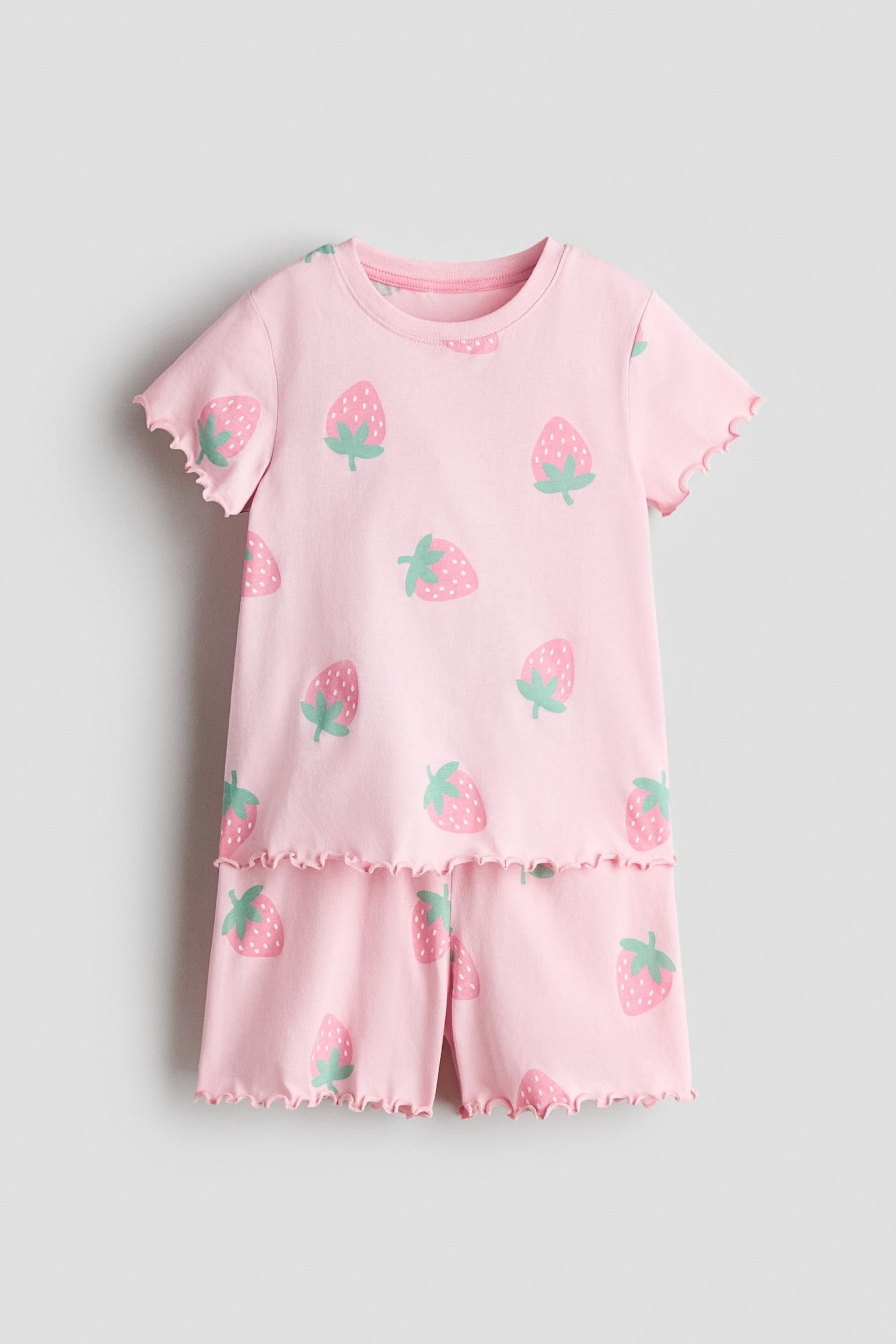 Cotton pyjamas - Light pink/Strawberries/White/Pink hearts/Light purple/Unicorns/Light yellow/Hearts/White/Lemons