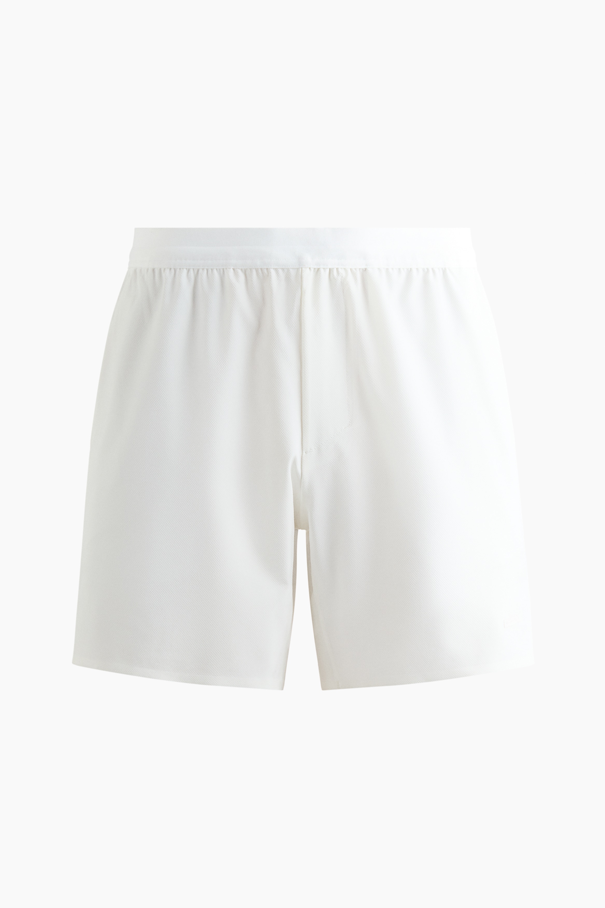 Regular-Fit Sports Shorts with DryMove™ - White/Dark blue/Dark brown