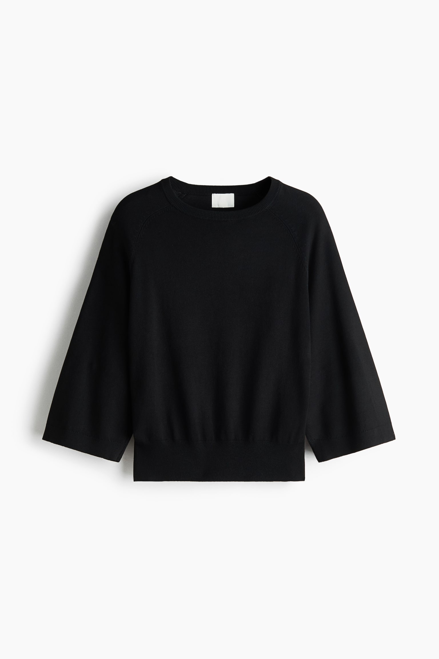 Fine-knit top - Black/Red/Cream - 2