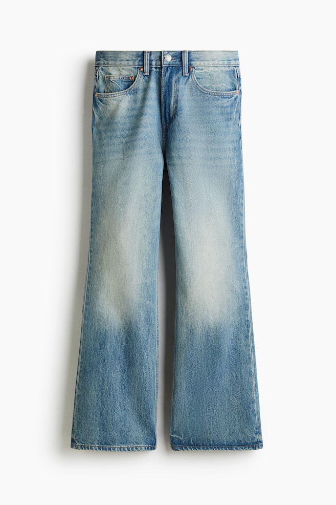 Bootcut Regular High Jeans - Denim blue/Dark denim blue - 1