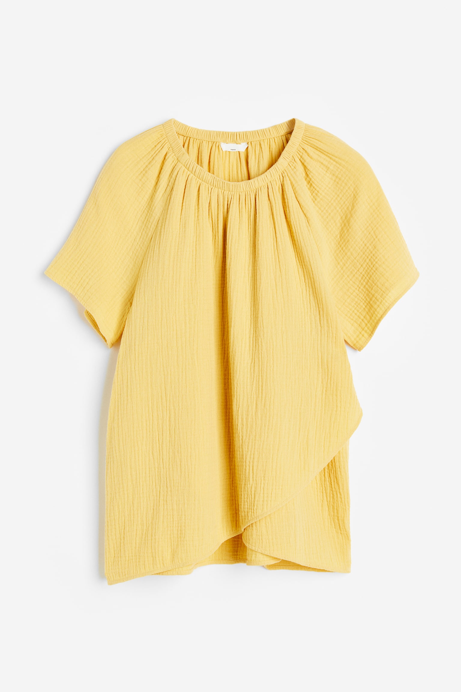 MAMA Cotton Nursing Top - Yellow/Light apricot - 1