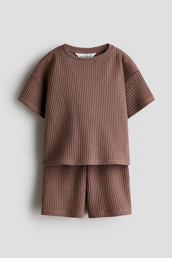 Детские топы H&M 2-Piece Waffled Jersey Set