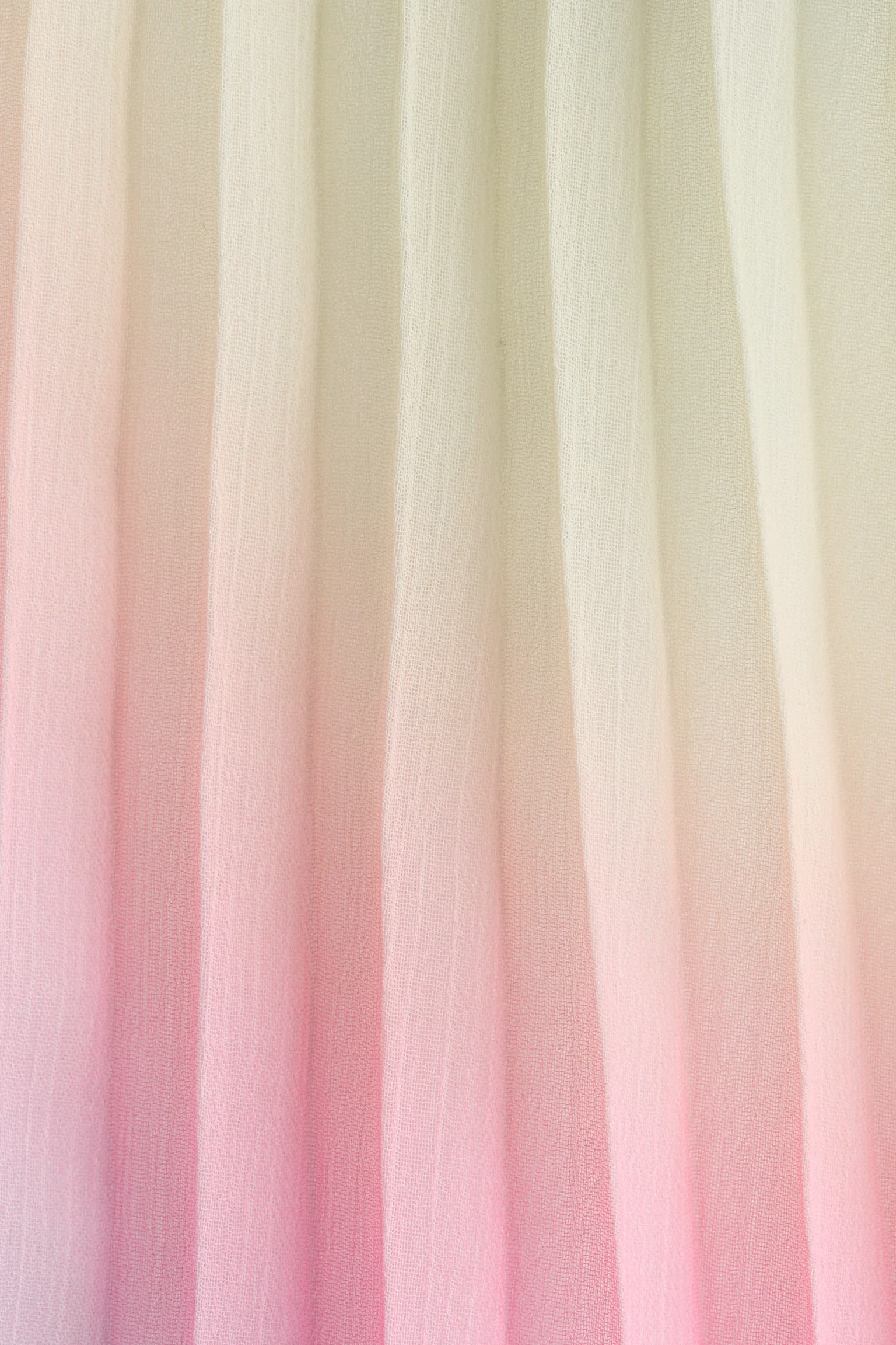 Vestido plisado en chifón - Rosa/Franjas de arcoíris - 2