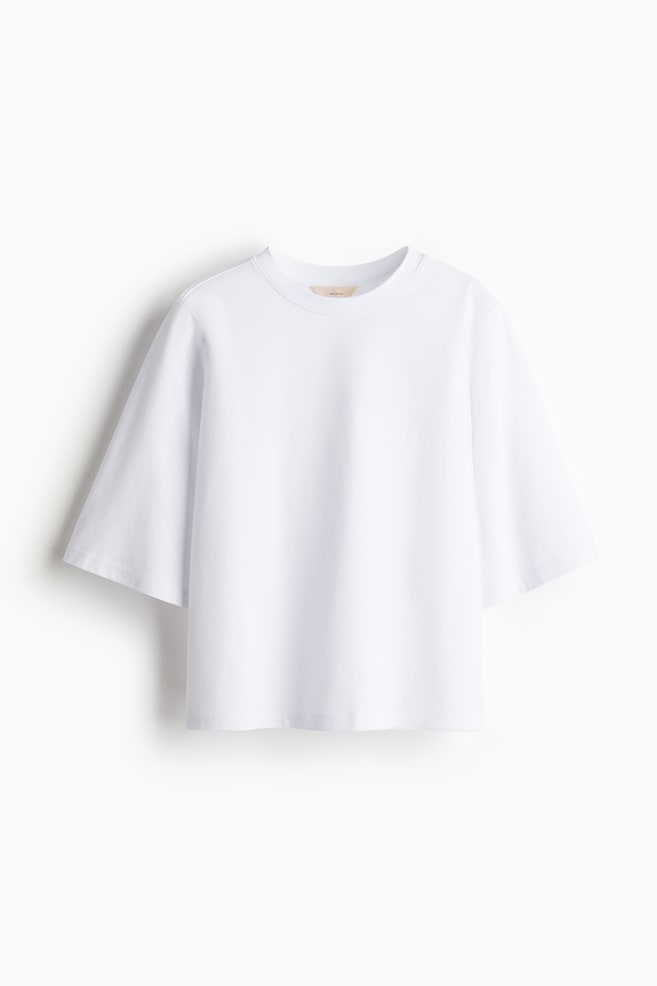 Pima Cotton T-Shirt - White - 1